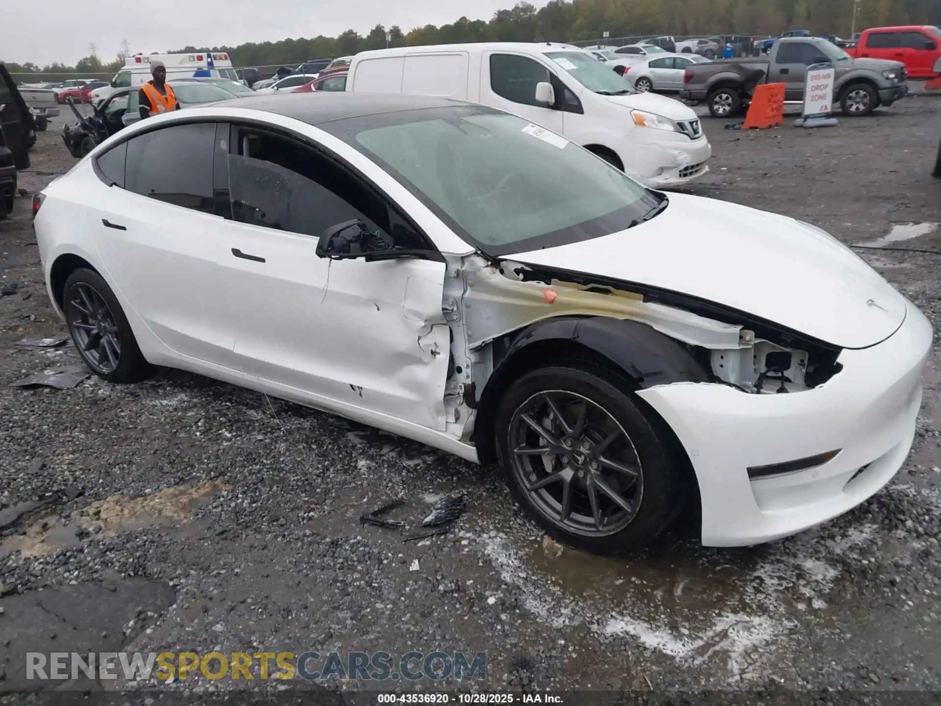 1 Photograph of a damaged car 5YJ3E1EA2MF913341 TESLA MODEL 3 2021