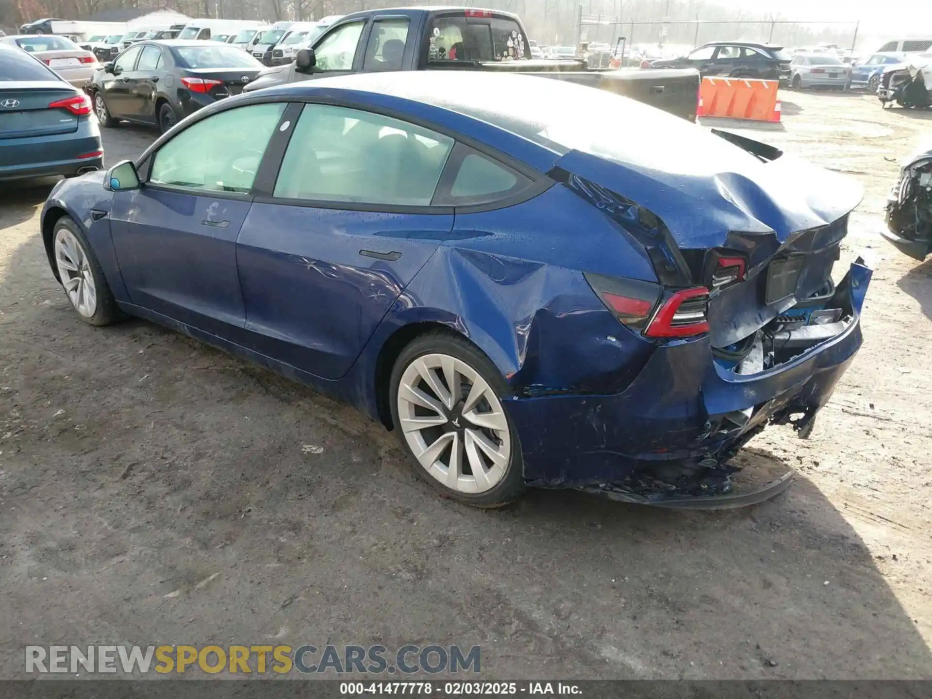 3 Photograph of a damaged car 5YJ3E1EA2MF917289 TESLA MODEL 3 2021