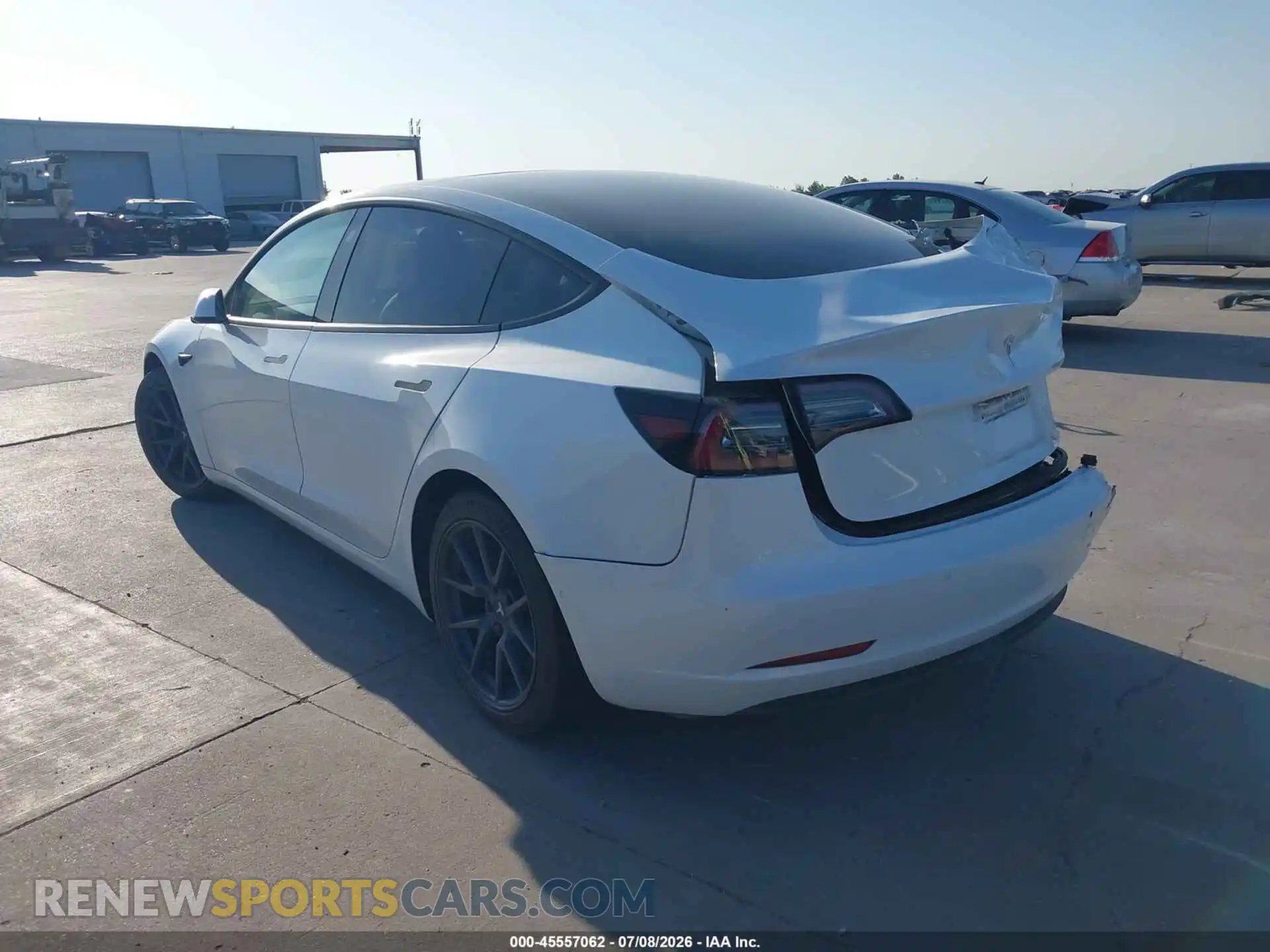 3 fotografías del automóvil dañado 5YJ3E1EA2MF917325 TESLA MODEL 3 2021