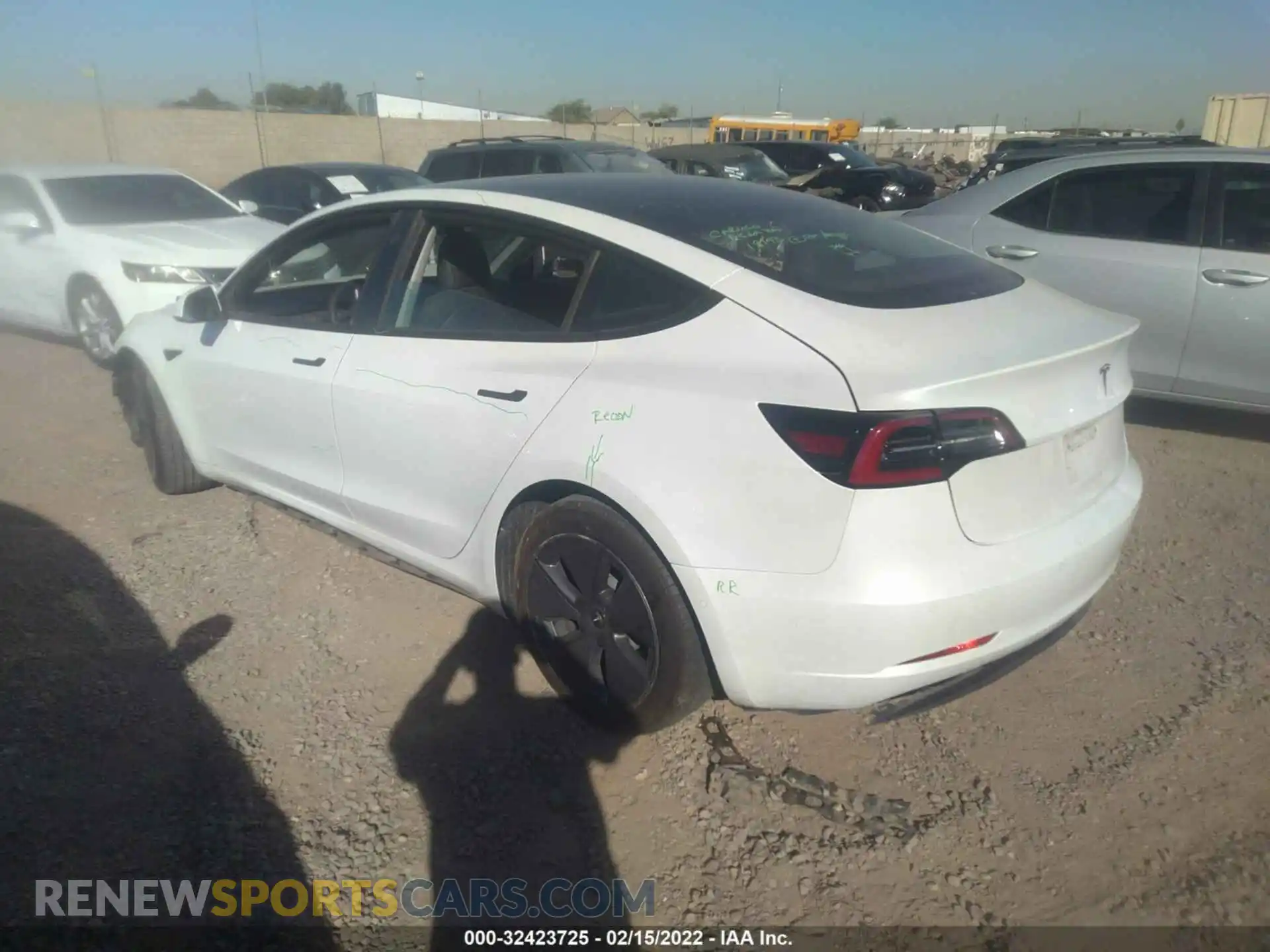 3 Photograph of a damaged car 5YJ3E1EA2MF921455 TESLA MODEL 3 2021