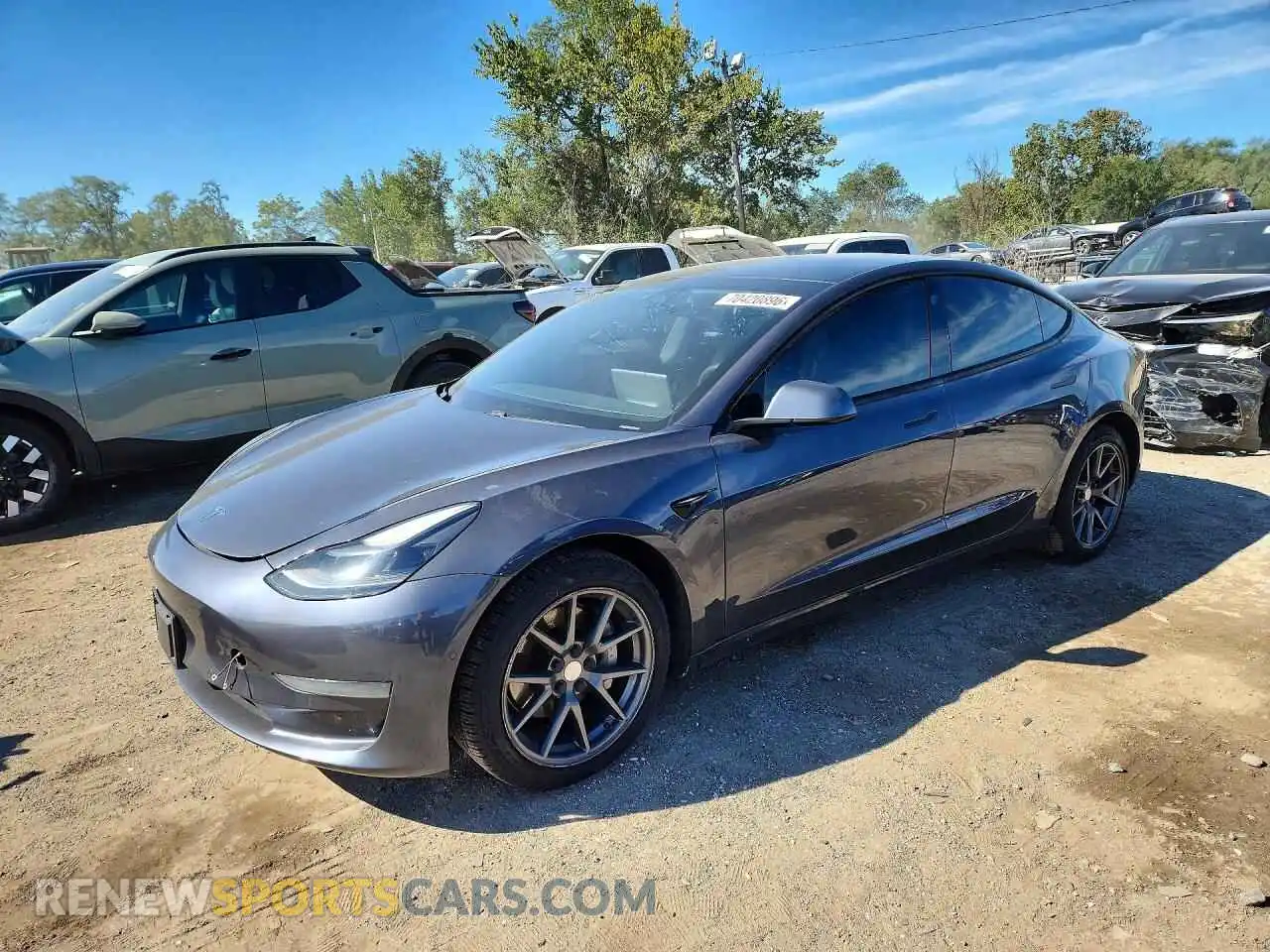 1 Фотография поврежденного автомобиля 5YJ3E1EA2MF923271 TESLA MODEL 3 2021
