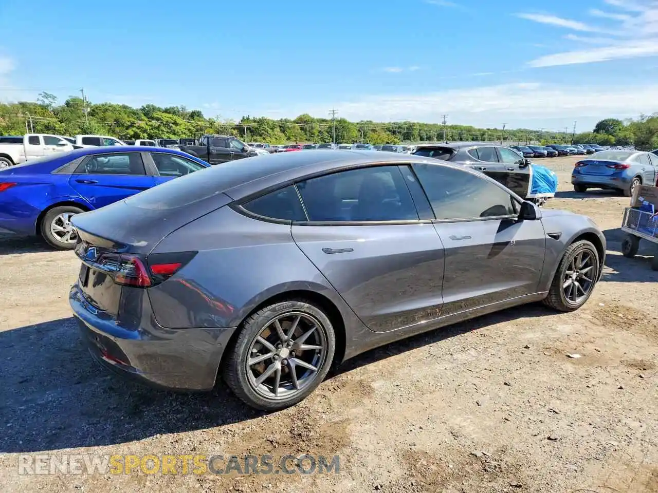 3 Фотография поврежденного автомобиля 5YJ3E1EA2MF923271 TESLA MODEL 3 2021