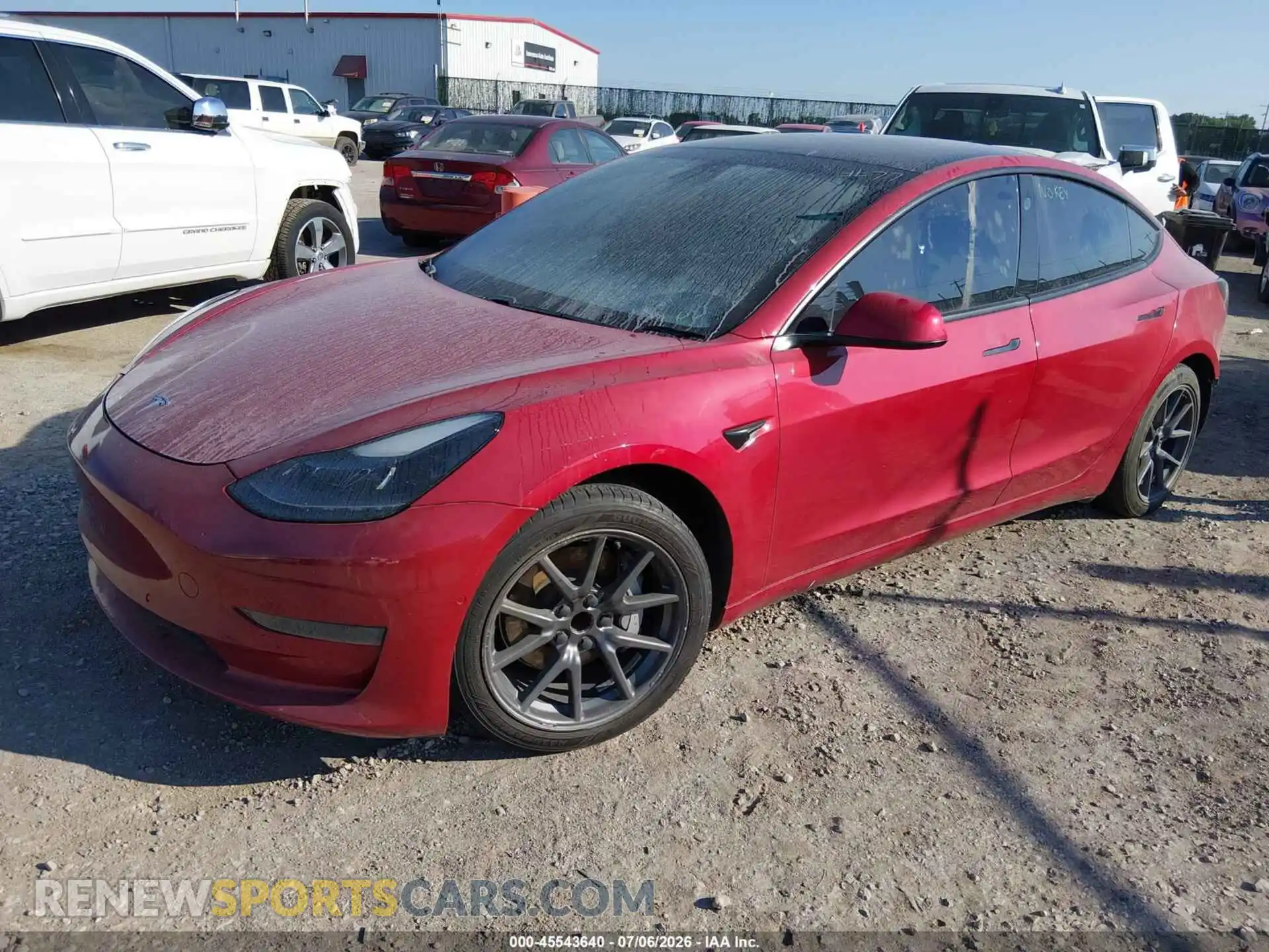 2 fotografías del automóvil dañado 5YJ3E1EA2MF941320 TESLA MODEL 3 2021