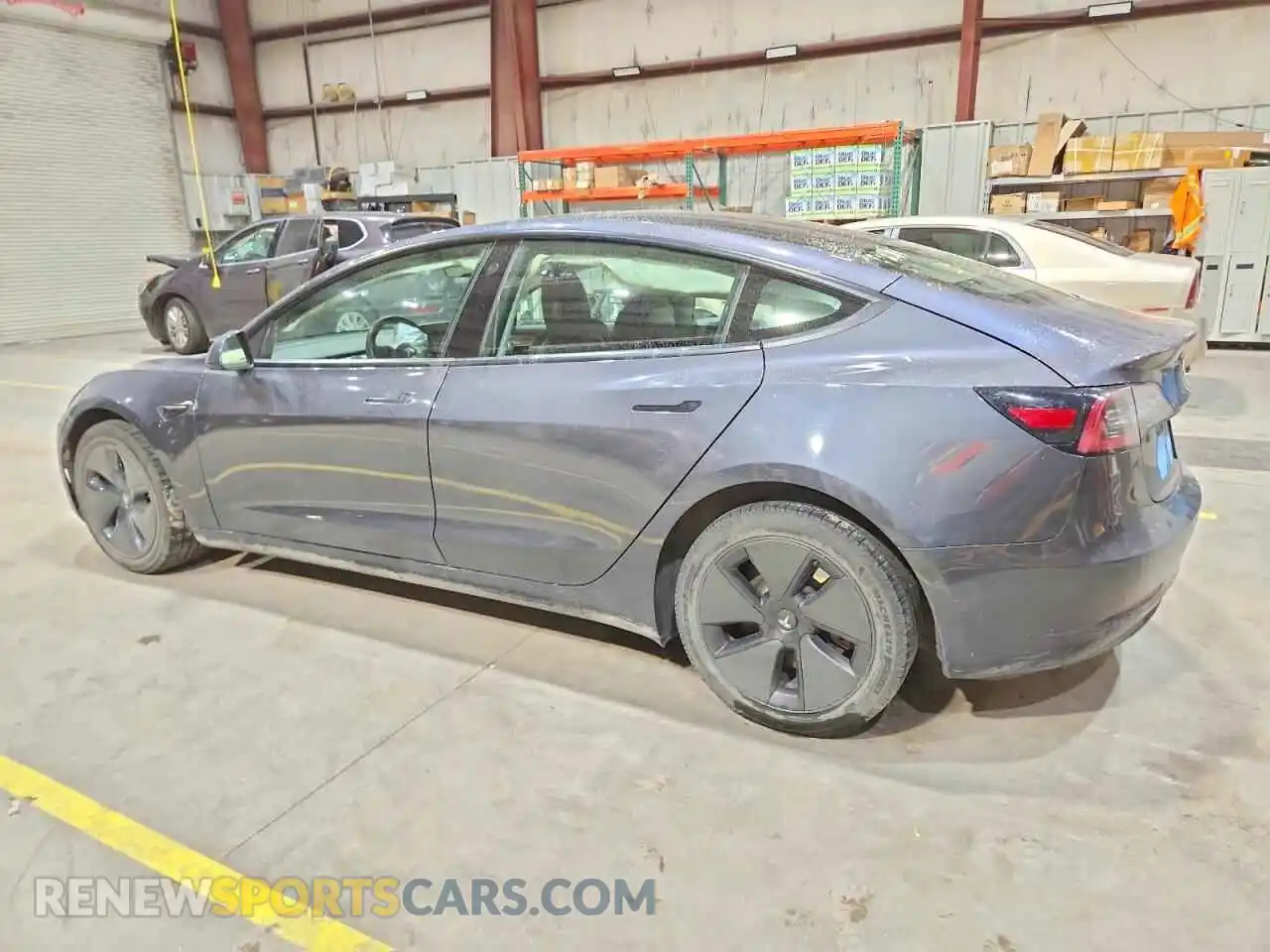 2 Photograph of a damaged car 5YJ3E1EA2MF961311 TESLA MODEL 3 2021