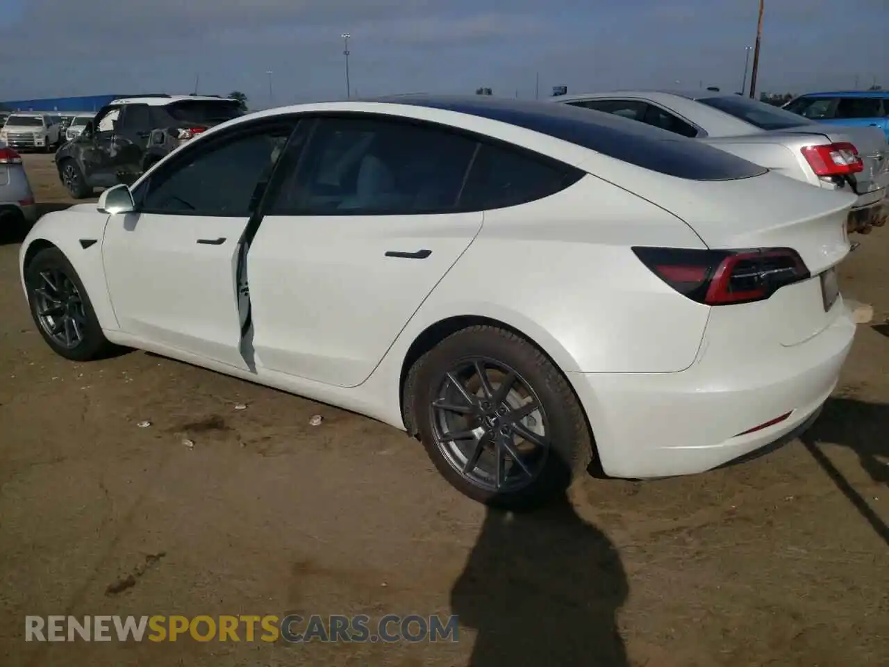 2 Photograph of a damaged car 5YJ3E1EA3MF024595 TESLA MODEL 3 2021