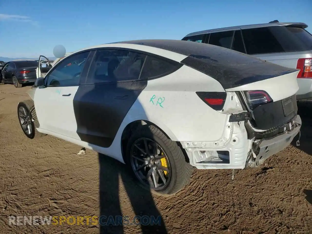 2 Photograph of a damaged car 5YJ3E1EA3MF031742 TESLA MODEL 3 2021