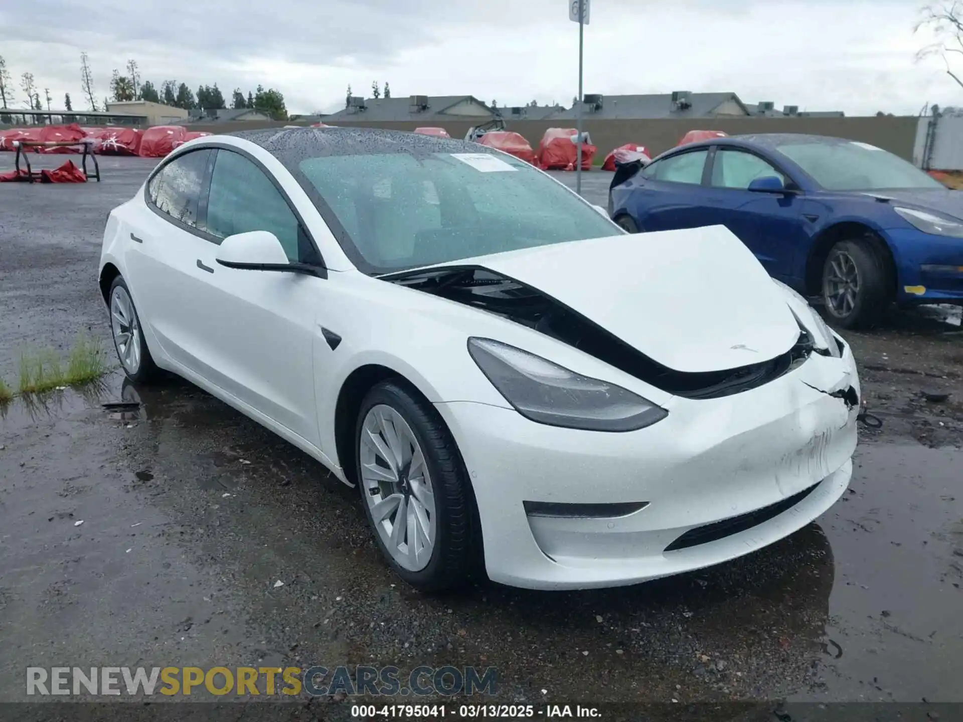 1 Photograph of a damaged car 5YJ3E1EA3MF032180 TESLA MODEL 3 2021
