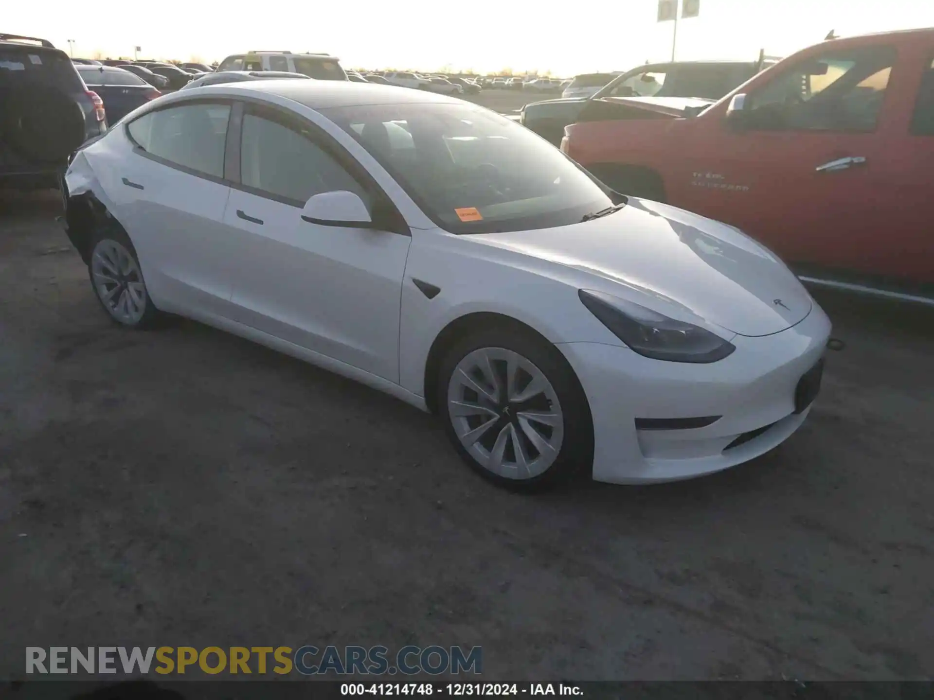 1 Photograph of a damaged car 5YJ3E1EA3MF043860 TESLA MODEL 3 2021
