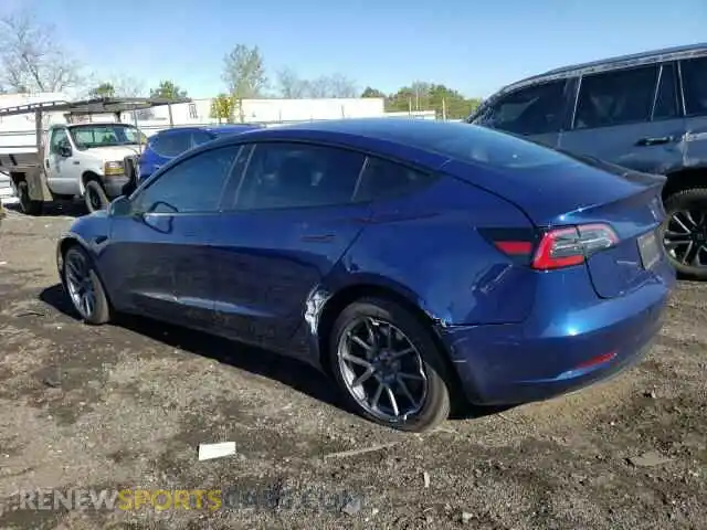 2 Photograph of a damaged car 5YJ3E1EA3MF045883 TESLA MODEL 3 2021