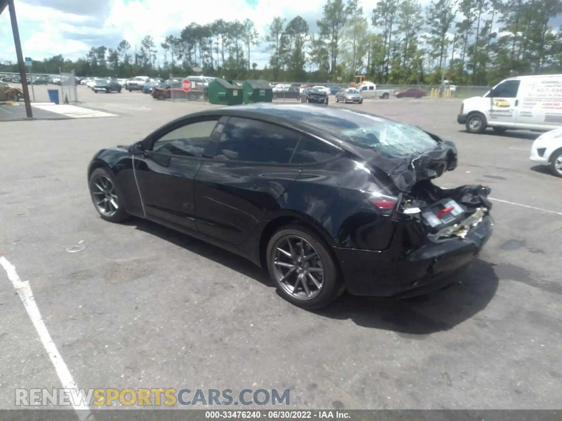 3 Photograph of a damaged car 5YJ3E1EA3MF058424 TESLA MODEL 3 2021
