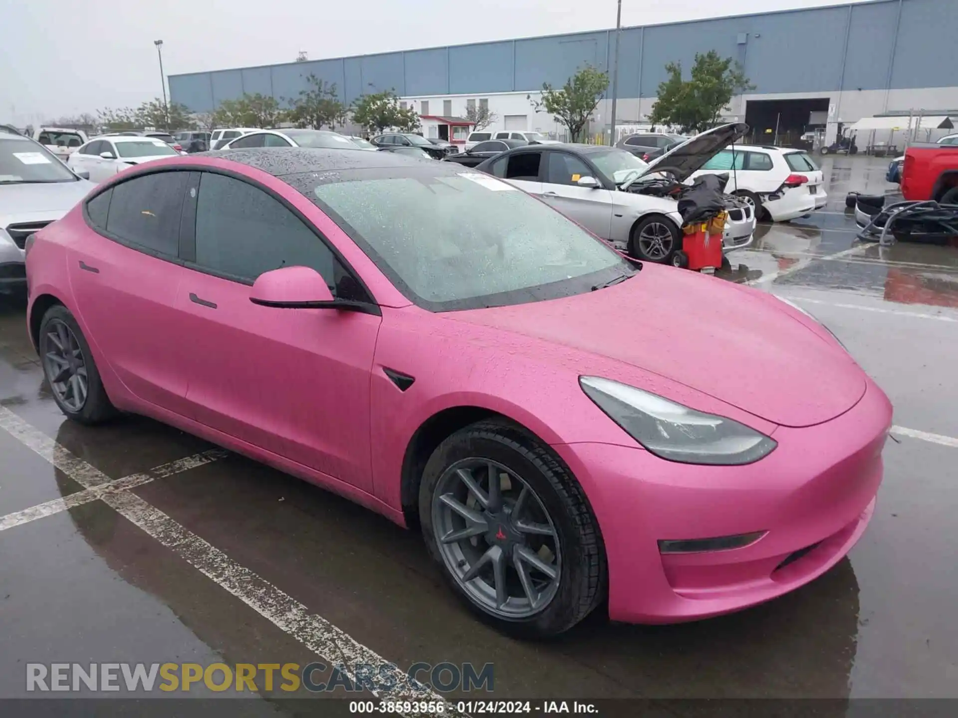 1 Photograph of a damaged car 5YJ3E1EA3MF062800 TESLA MODEL 3 2021