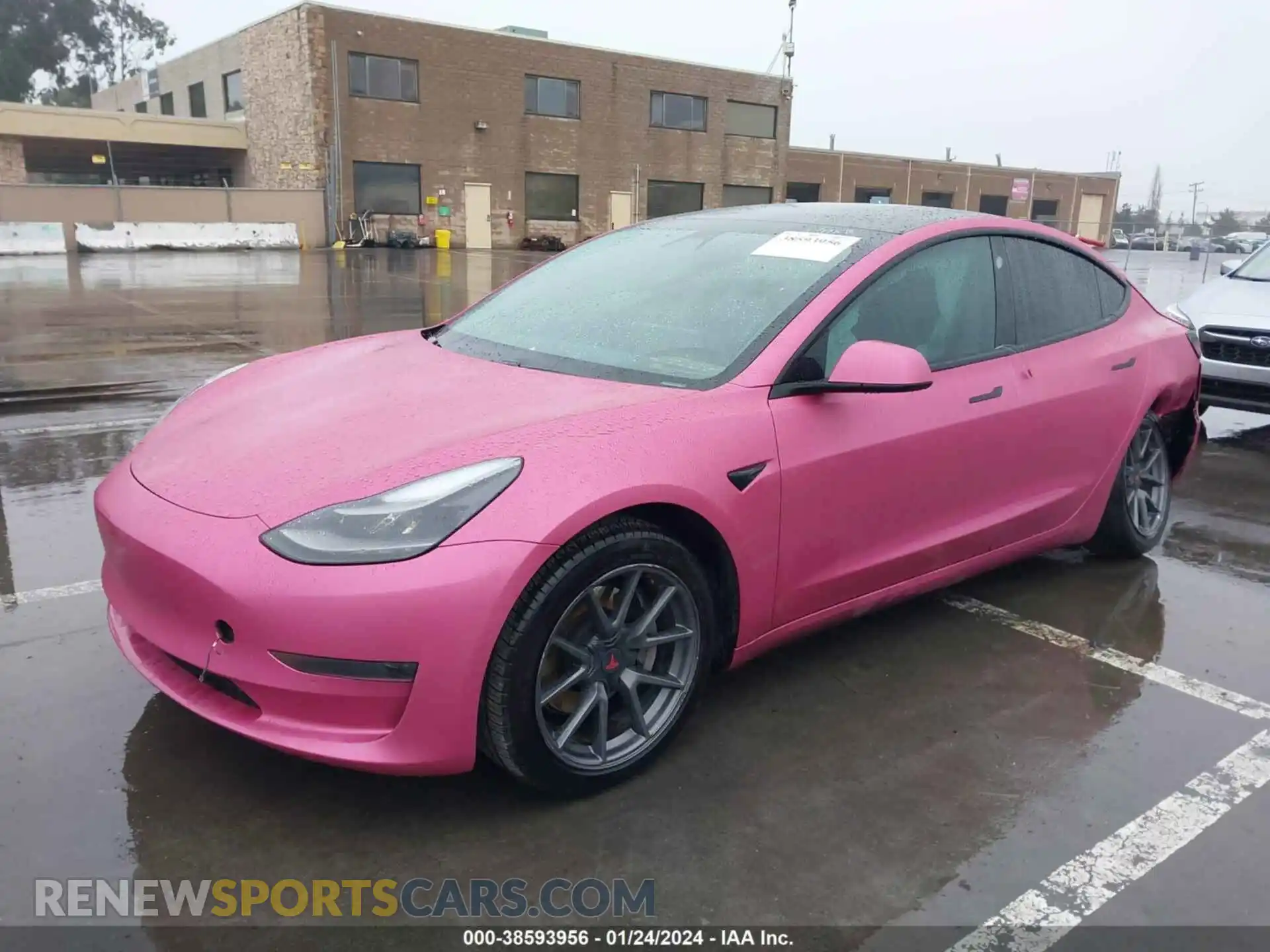 2 Photograph of a damaged car 5YJ3E1EA3MF062800 TESLA MODEL 3 2021