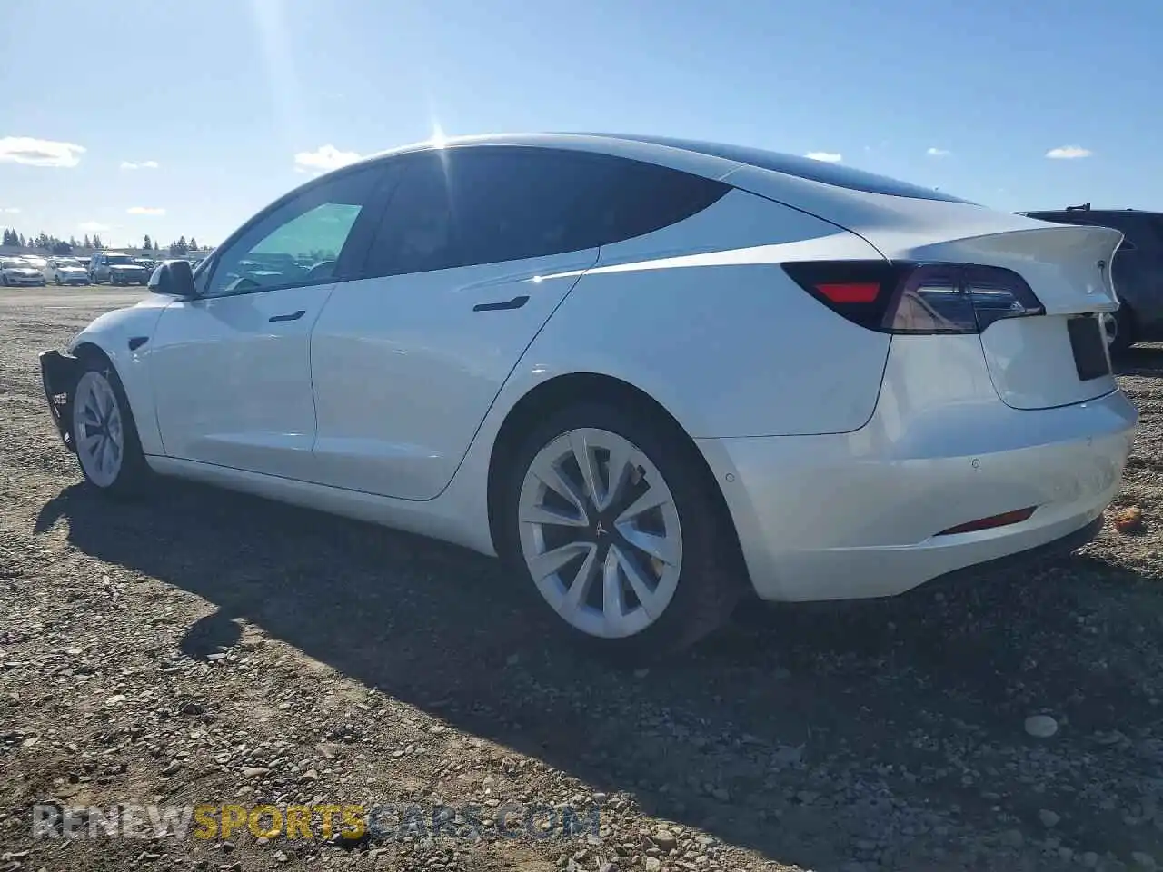 2 Photograph of a damaged car 5YJ3E1EA3MF069049 TESLA MODEL 3 2021