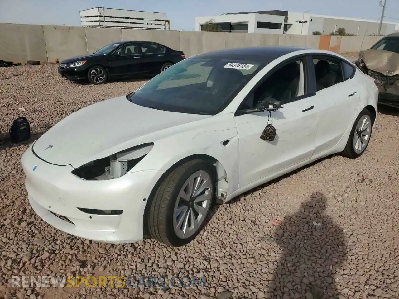 1 Photograph of a damaged car 5YJ3E1EA3MF073165 TESLA MODEL 3 2021