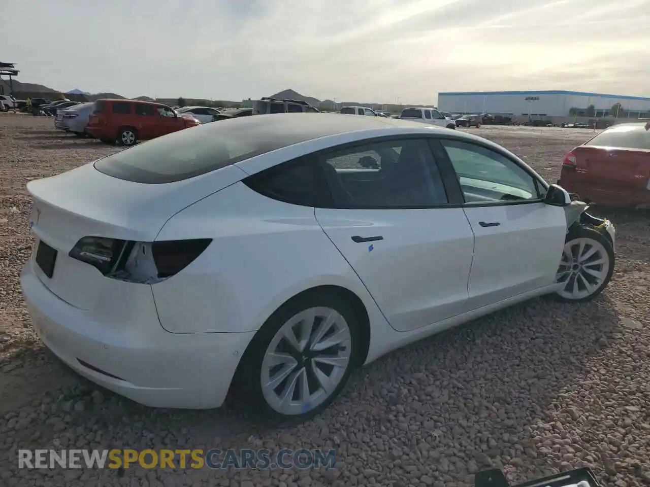 3 Photograph of a damaged car 5YJ3E1EA3MF073165 TESLA MODEL 3 2021