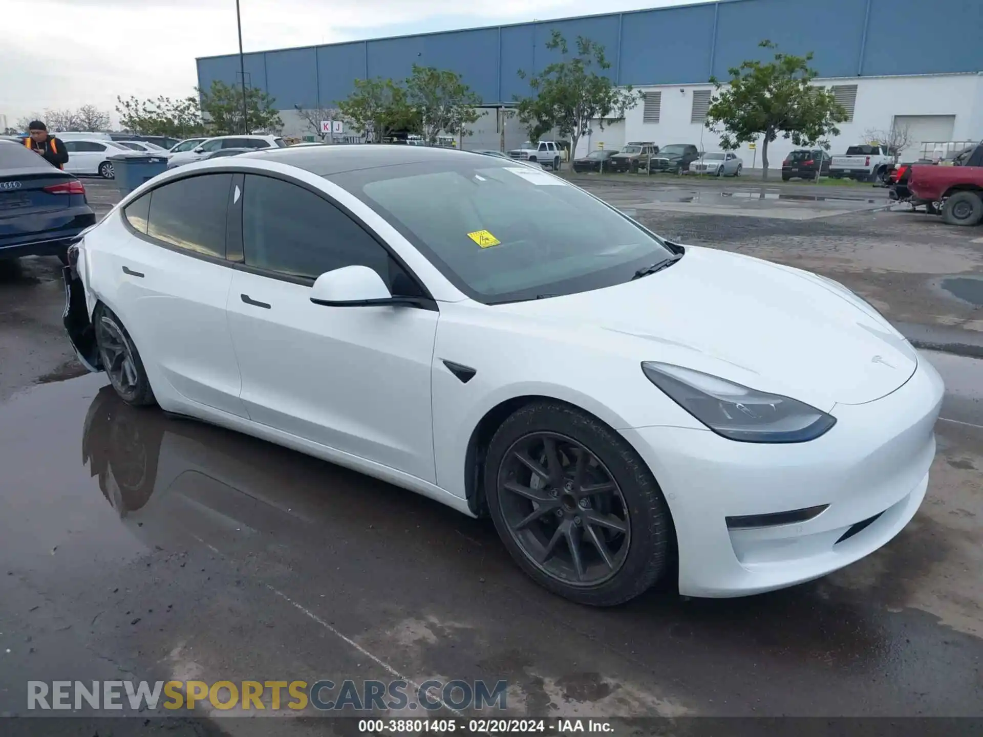 1 Photograph of a damaged car 5YJ3E1EA3MF078477 TESLA MODEL 3 2021