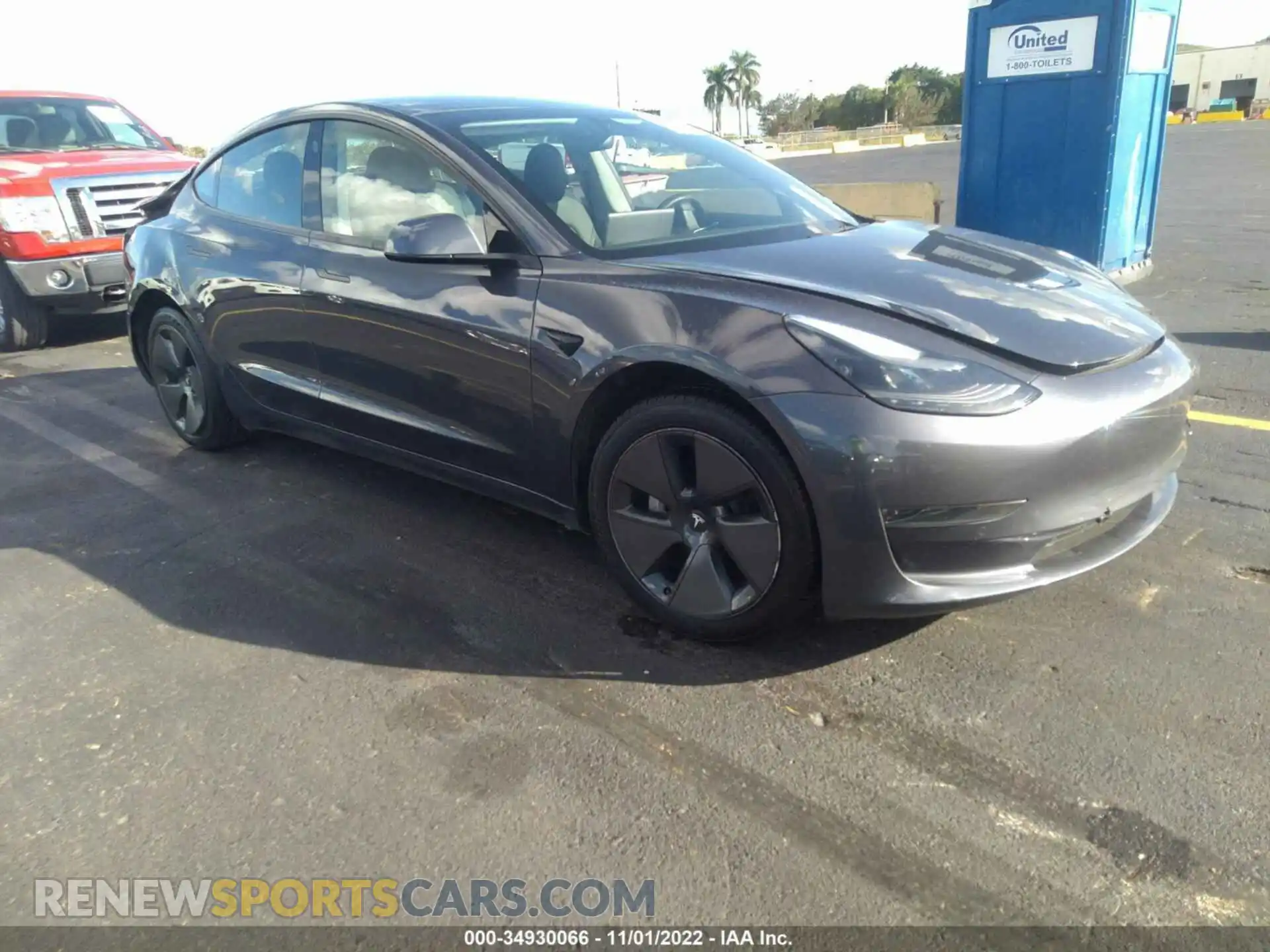 1 fotografías del automóvil dañado 5YJ3E1EA3MF086787 TESLA MODEL 3 2021