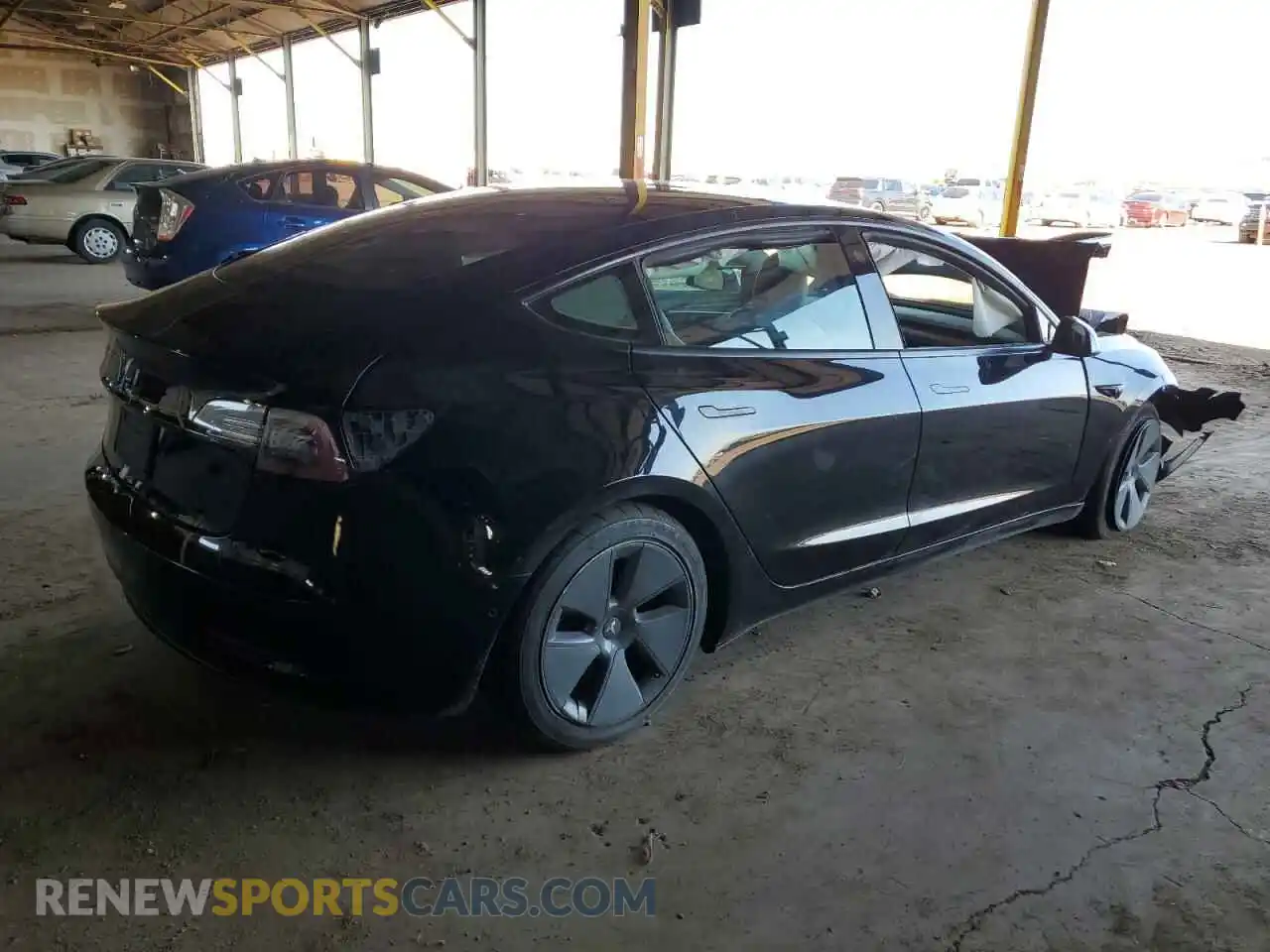 3 Photograph of a damaged car 5YJ3E1EA3MF094677 TESLA MODEL 3 2021