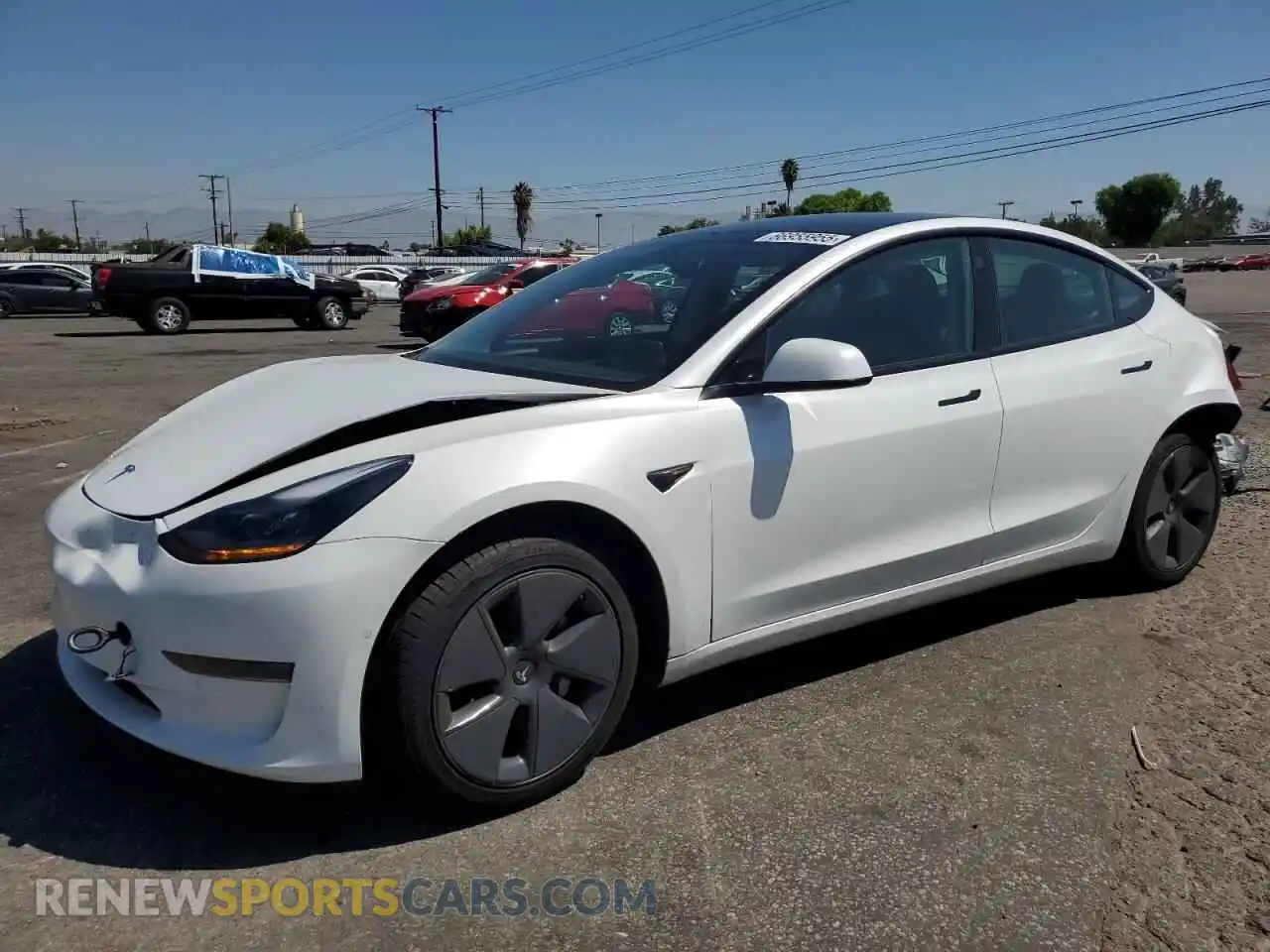 1 Photograph of a damaged car 5YJ3E1EA3MF097496 TESLA MODEL 3 2021