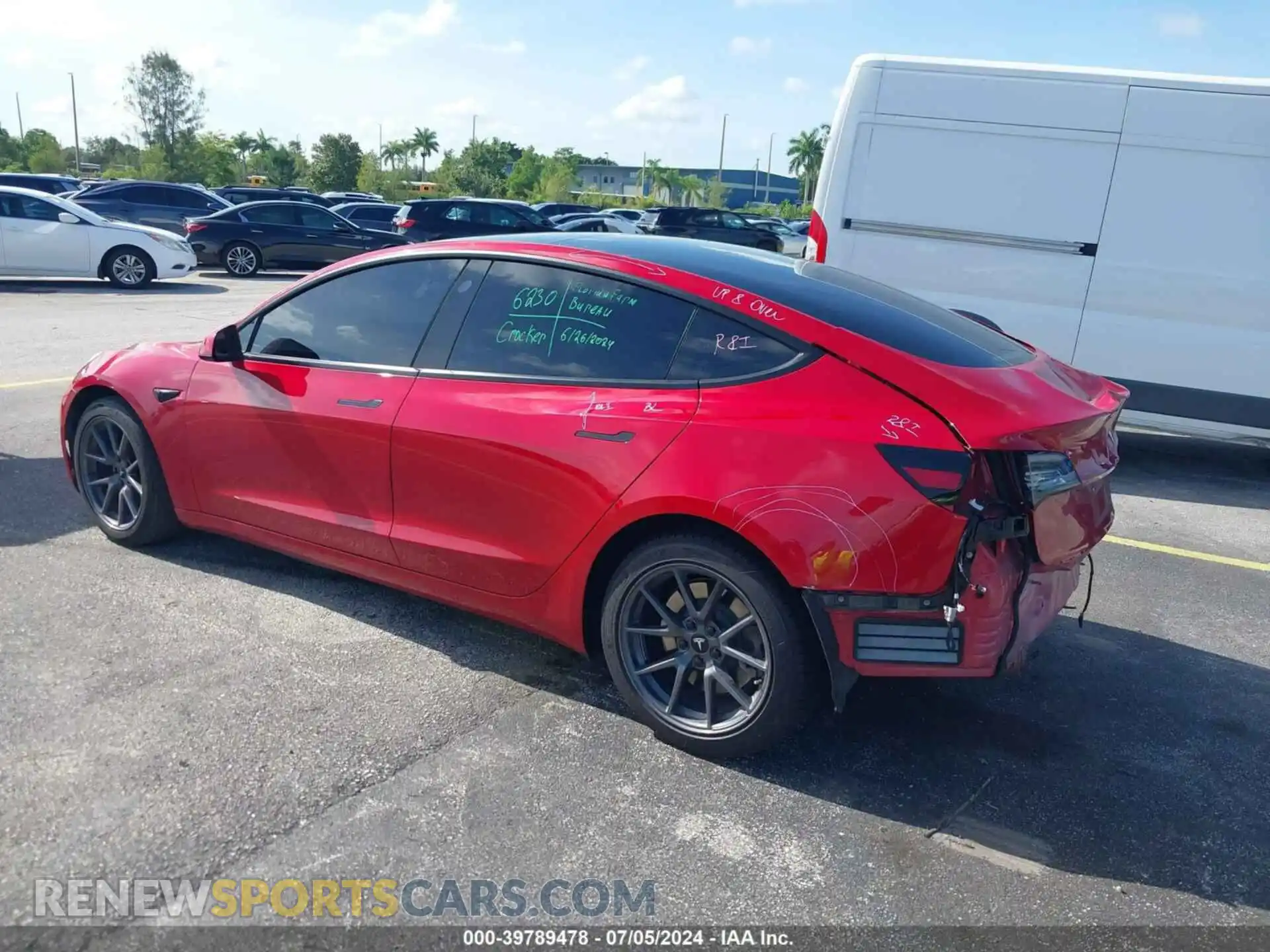 3 Photograph of a damaged car 5YJ3E1EA3MF843428 TESLA MODEL 3 2021