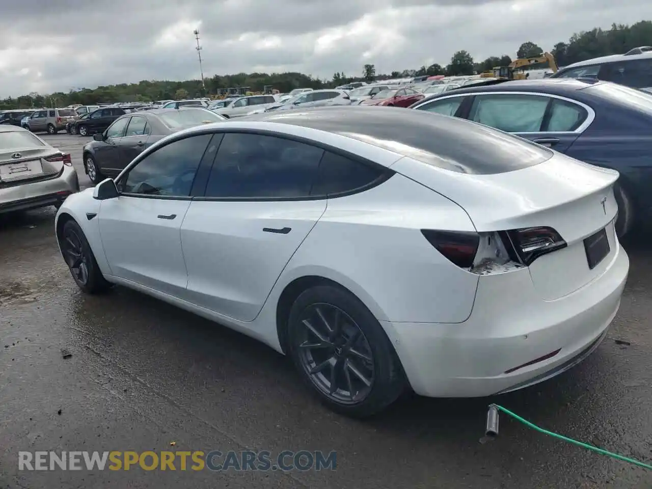2 Photograph of a damaged car 5YJ3E1EA3MF853683 TESLA MODEL 3 2021