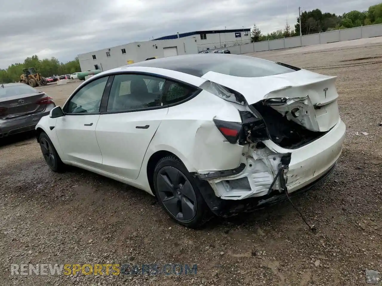 2 Photograph of a damaged car 5YJ3E1EA3MF856941 TESLA MODEL 3 2021