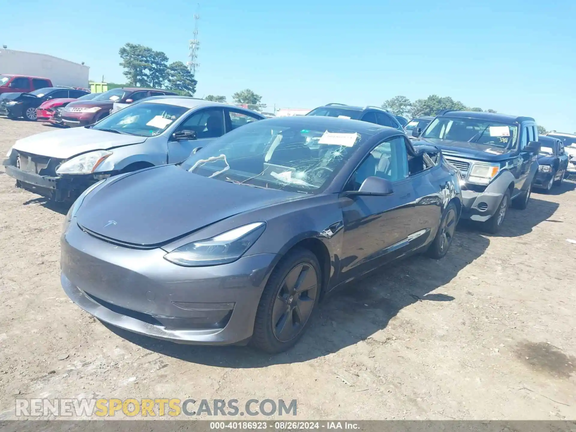 2 Фотография поврежденного автомобиля 5YJ3E1EA3MF857605 TESLA MODEL 3 2021