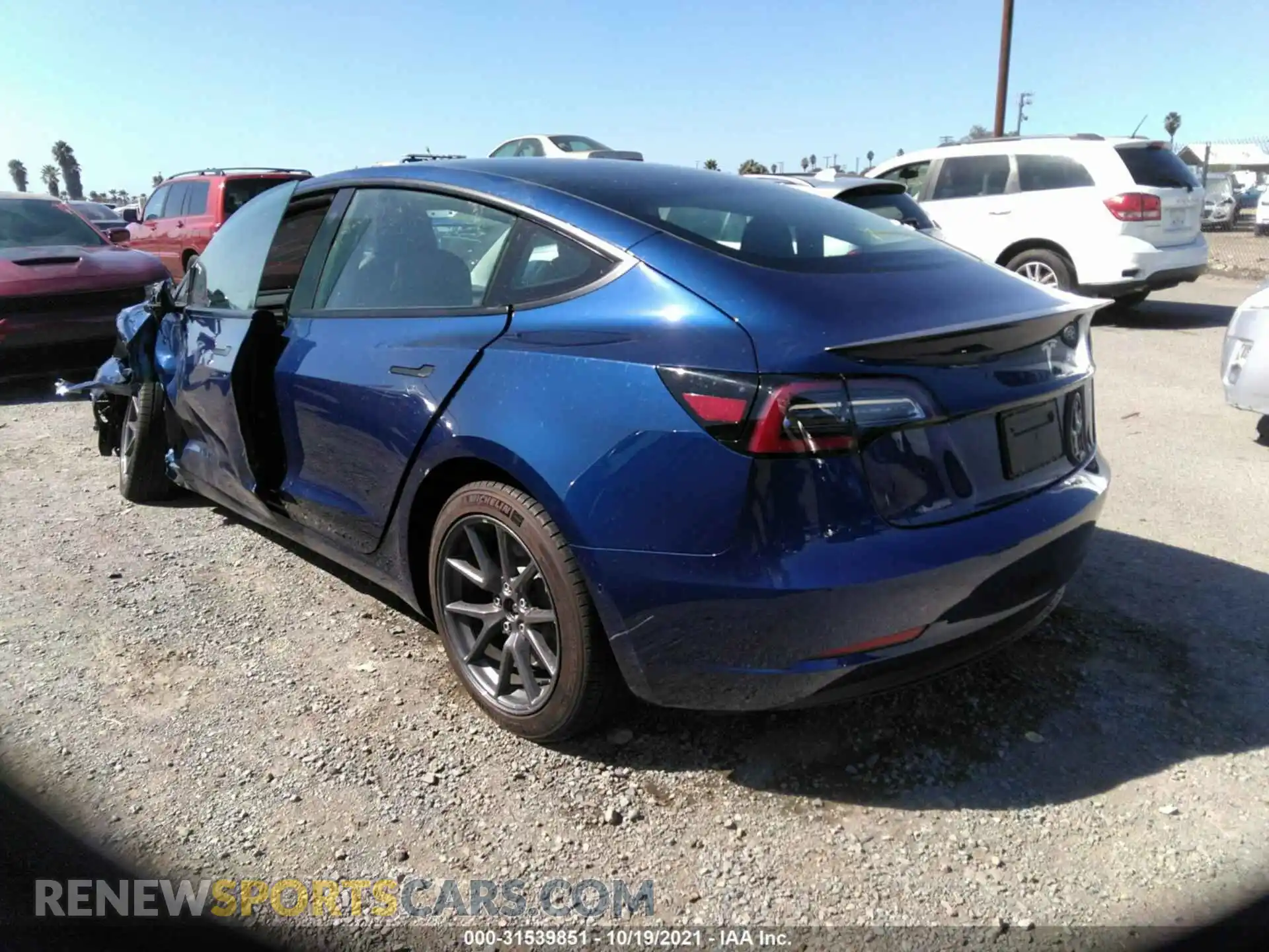 3 Photograph of a damaged car 5YJ3E1EA3MF867471 TESLA MODEL 3 2021