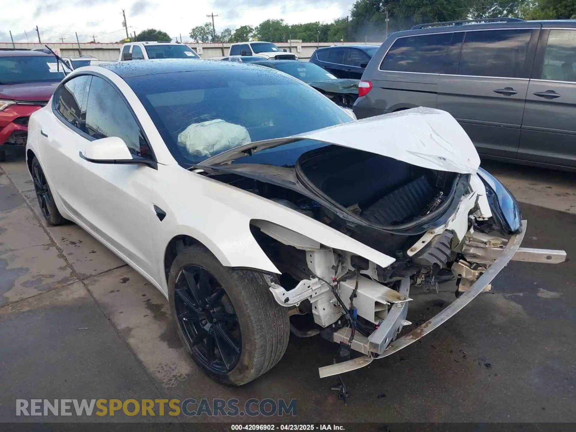 1 Фотография поврежденного автомобиля 5YJ3E1EA3MF874212 TESLA MODEL 3 2021