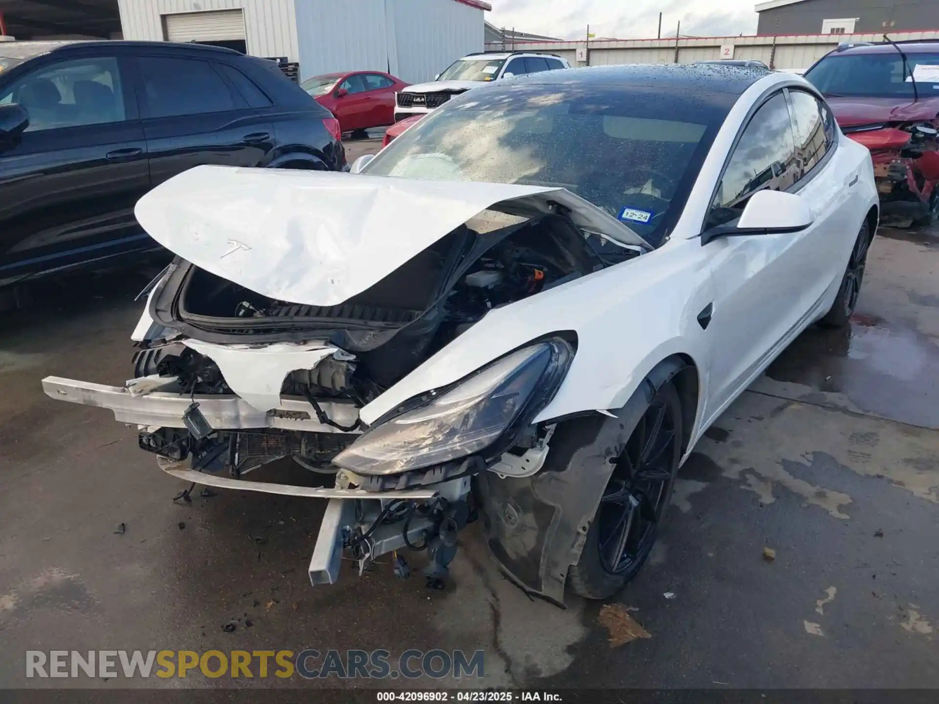 2 Фотография поврежденного автомобиля 5YJ3E1EA3MF874212 TESLA MODEL 3 2021
