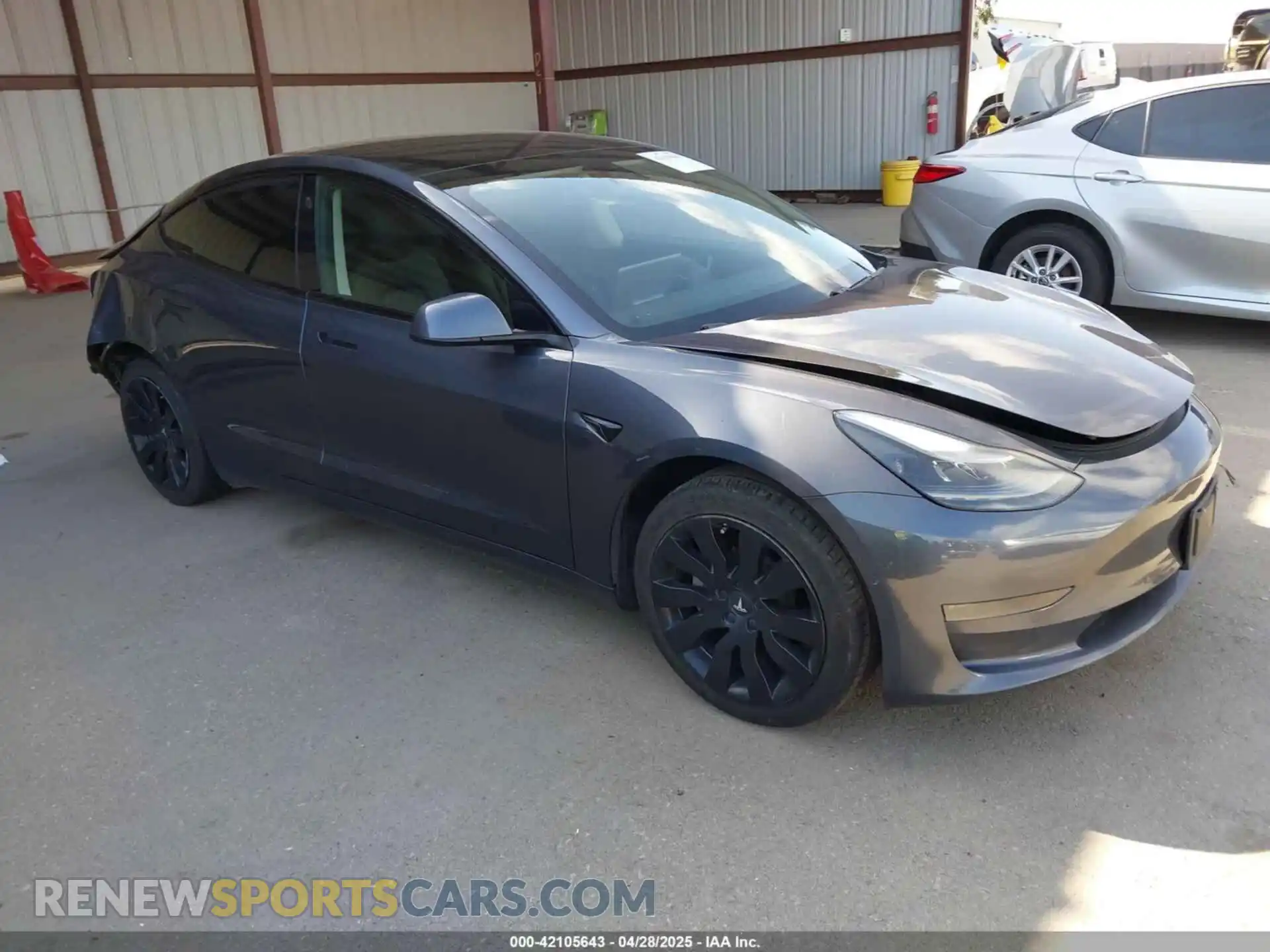 1 Photograph of a damaged car 5YJ3E1EA3MF877790 TESLA MODEL 3 2021