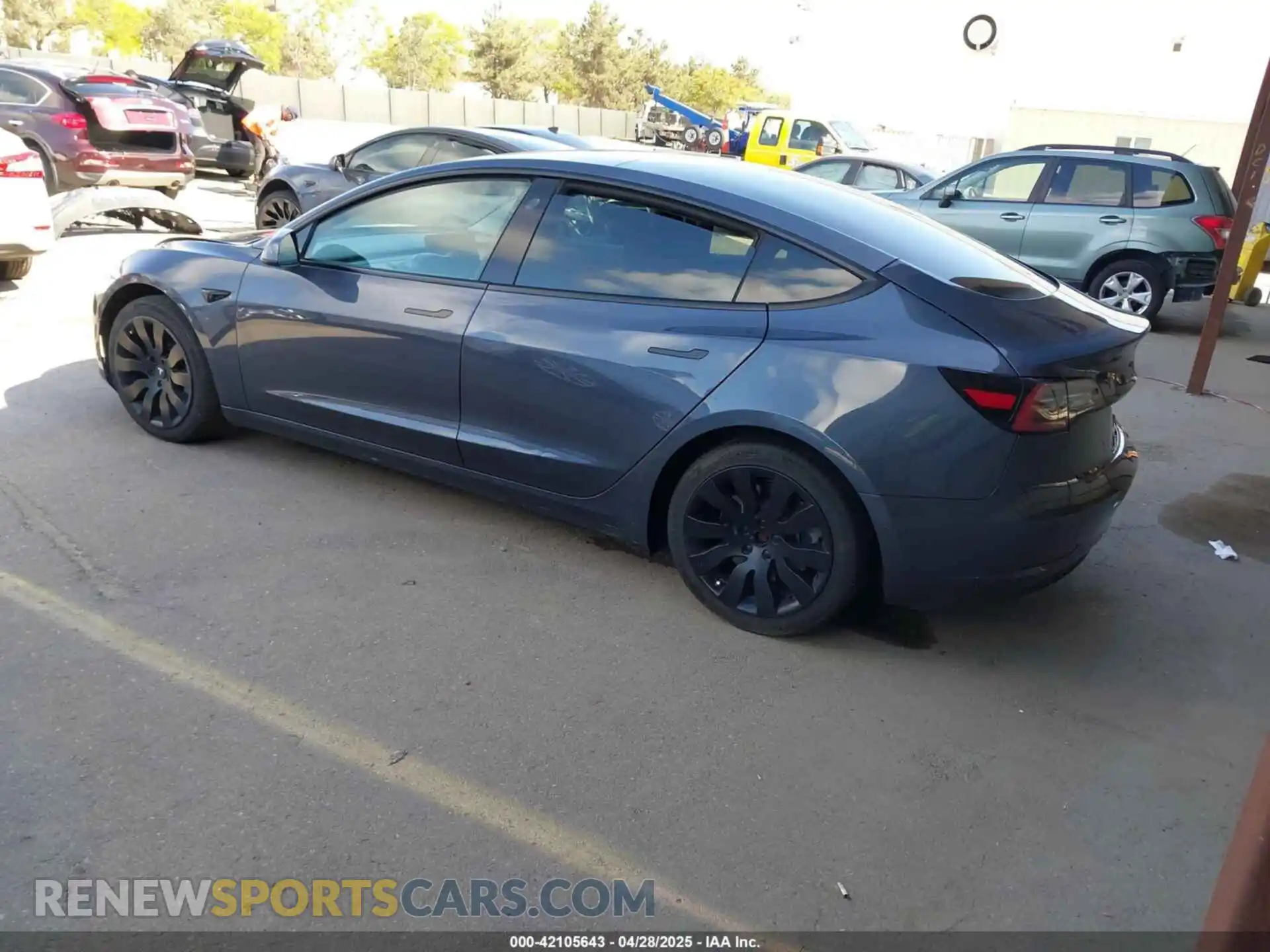 3 Photograph of a damaged car 5YJ3E1EA3MF877790 TESLA MODEL 3 2021