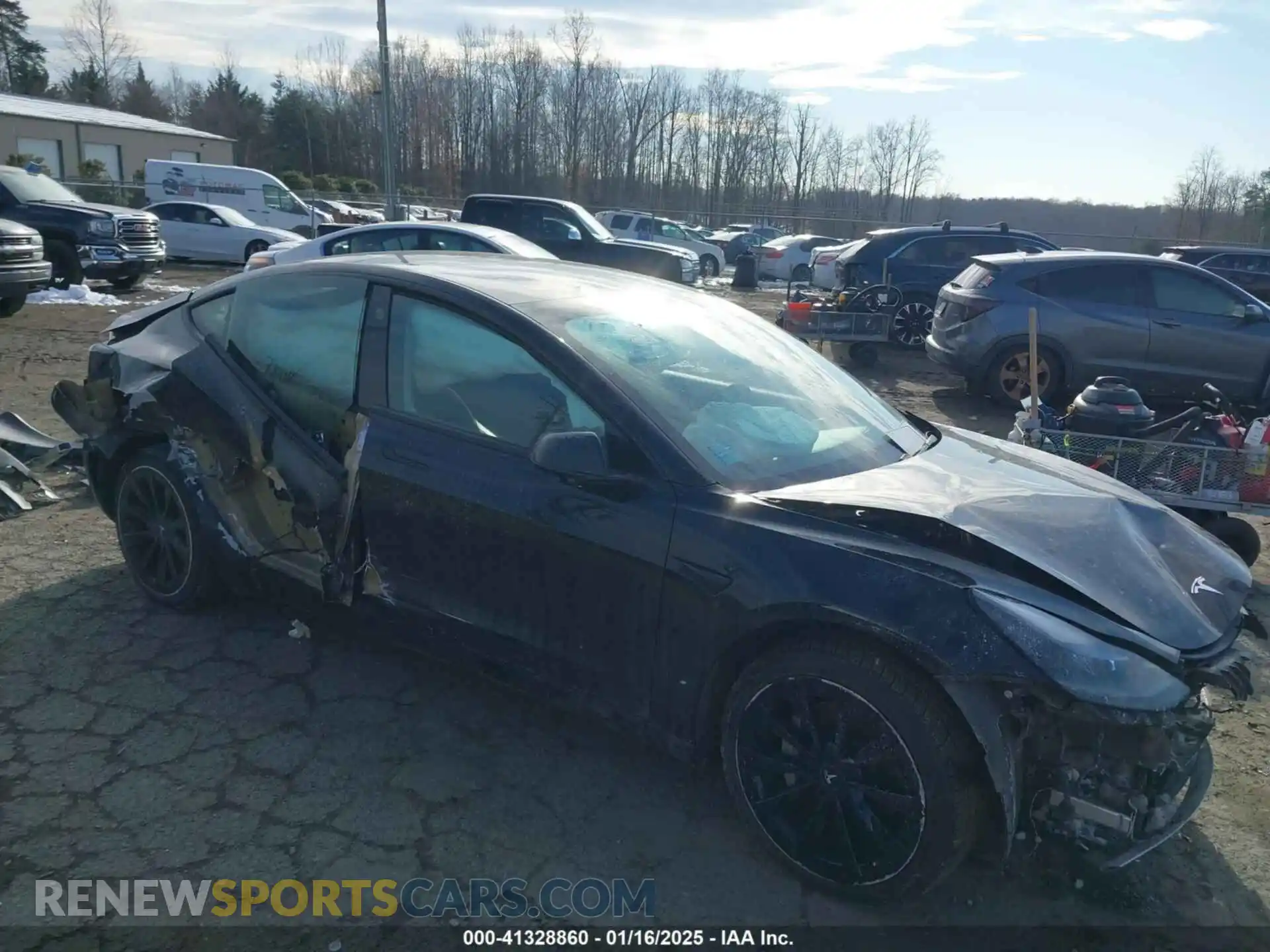 1 Photograph of a damaged car 5YJ3E1EA3MF922064 TESLA MODEL 3 2021