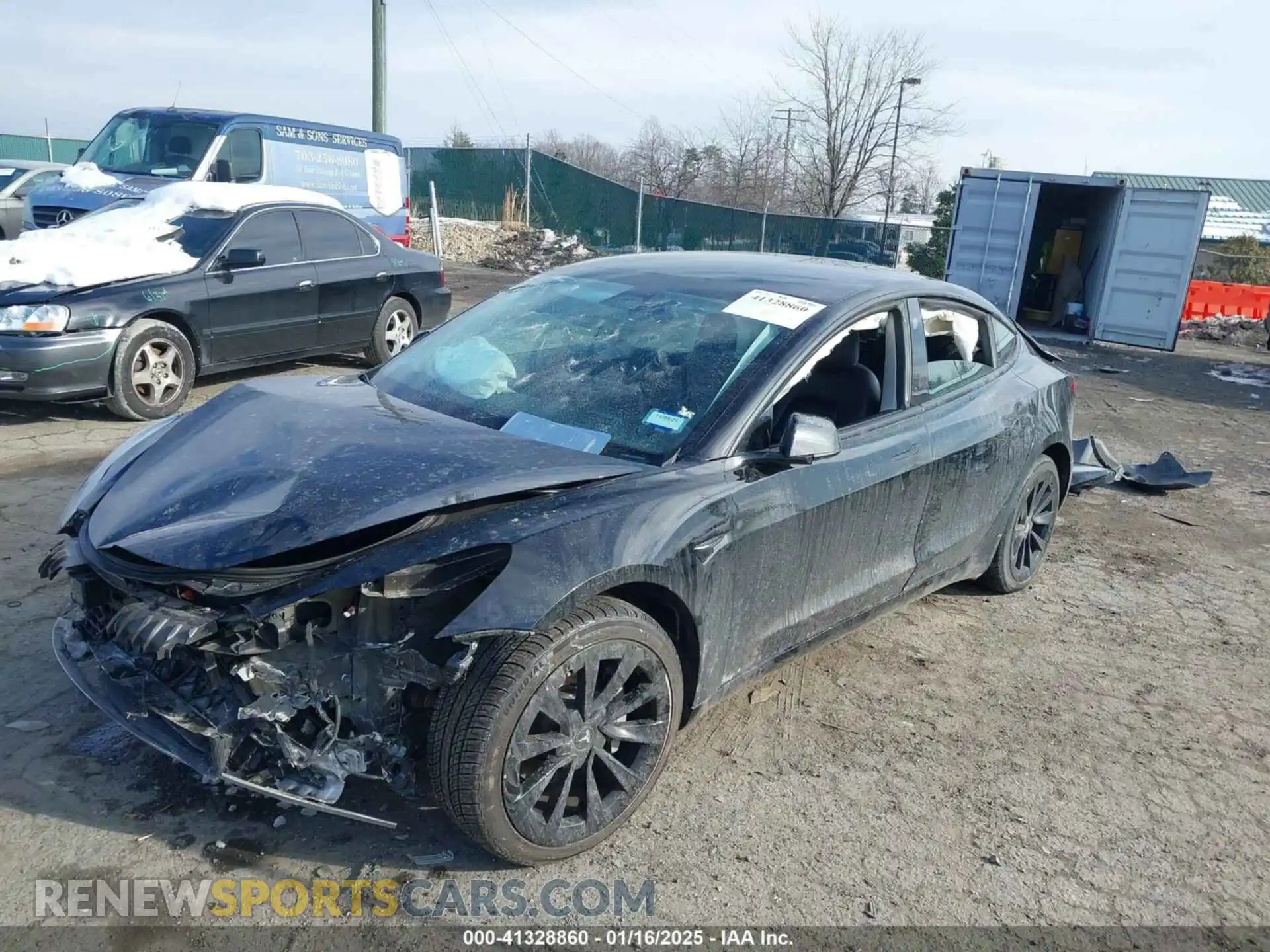 2 Photograph of a damaged car 5YJ3E1EA3MF922064 TESLA MODEL 3 2021