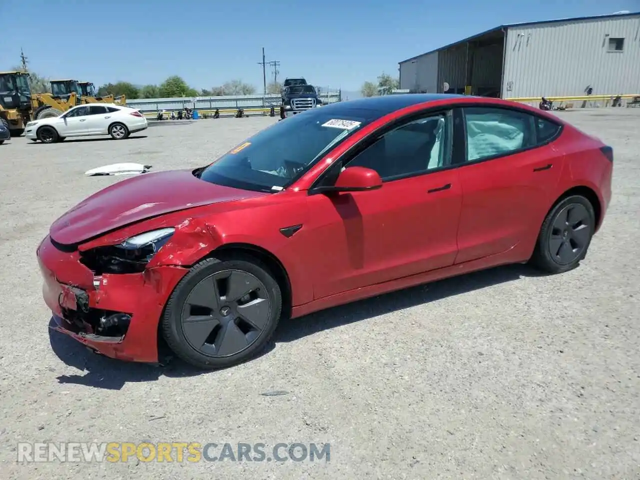 1 Photograph of a damaged car 5YJ3E1EA3MF922727 TESLA MODEL 3 2021