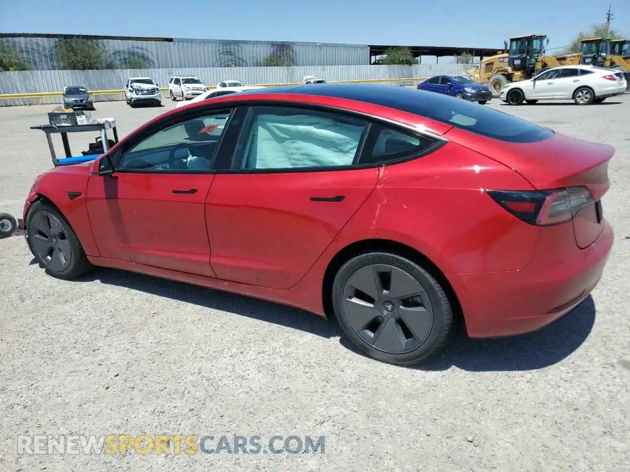 2 Photograph of a damaged car 5YJ3E1EA3MF922727 TESLA MODEL 3 2021