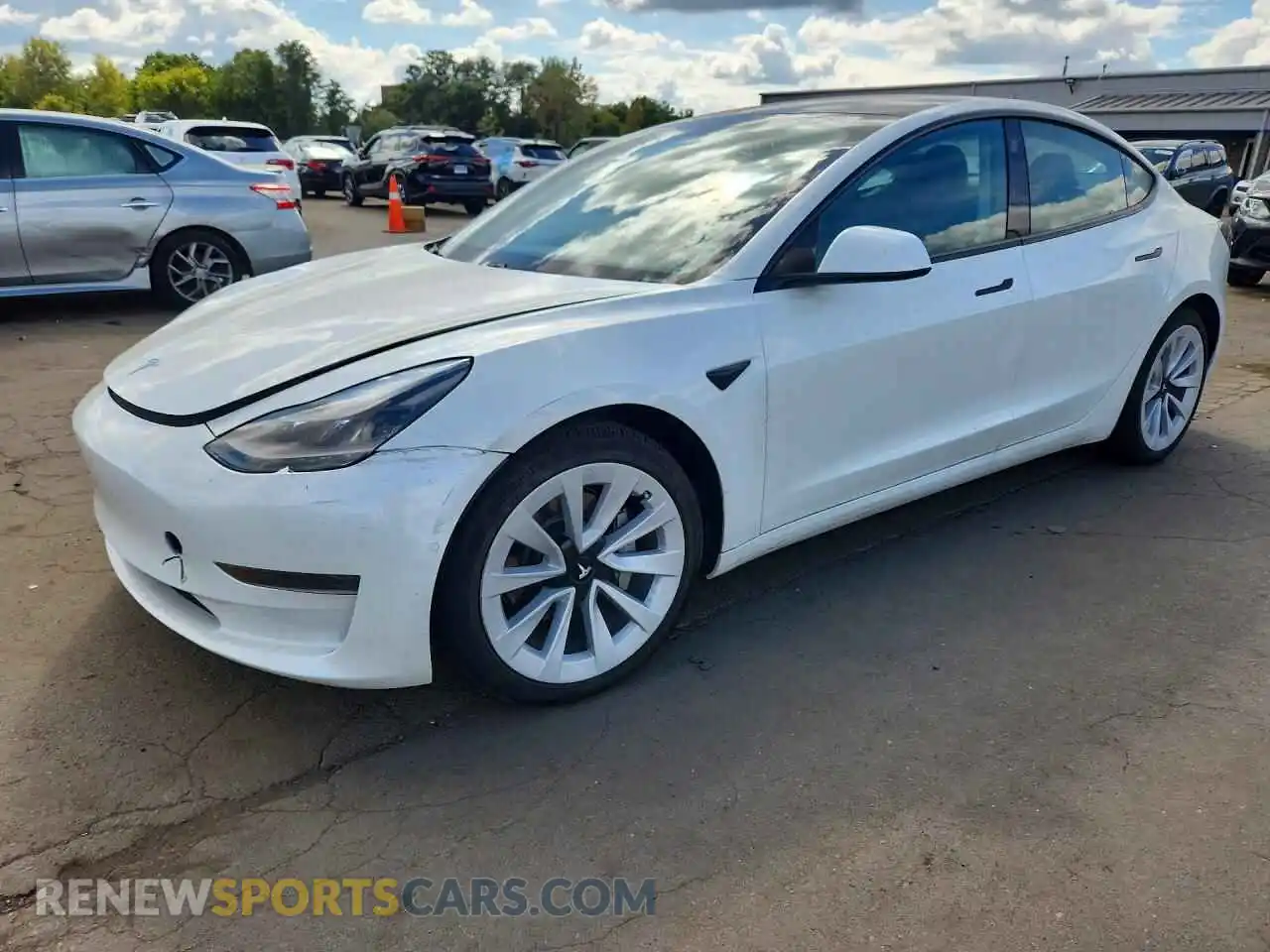 1 fotografías del automóvil dañado 5YJ3E1EA3MF928558 TESLA MODEL 3 2021