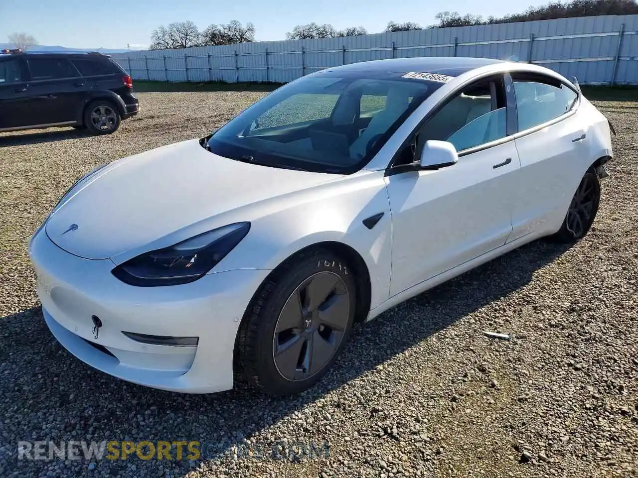 1 Photograph of a damaged car 5YJ3E1EA3MF928852 TESLA MODEL 3 2021