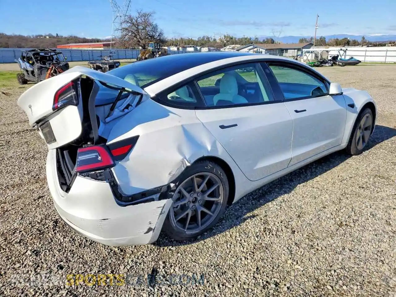 3 Photograph of a damaged car 5YJ3E1EA3MF928852 TESLA MODEL 3 2021