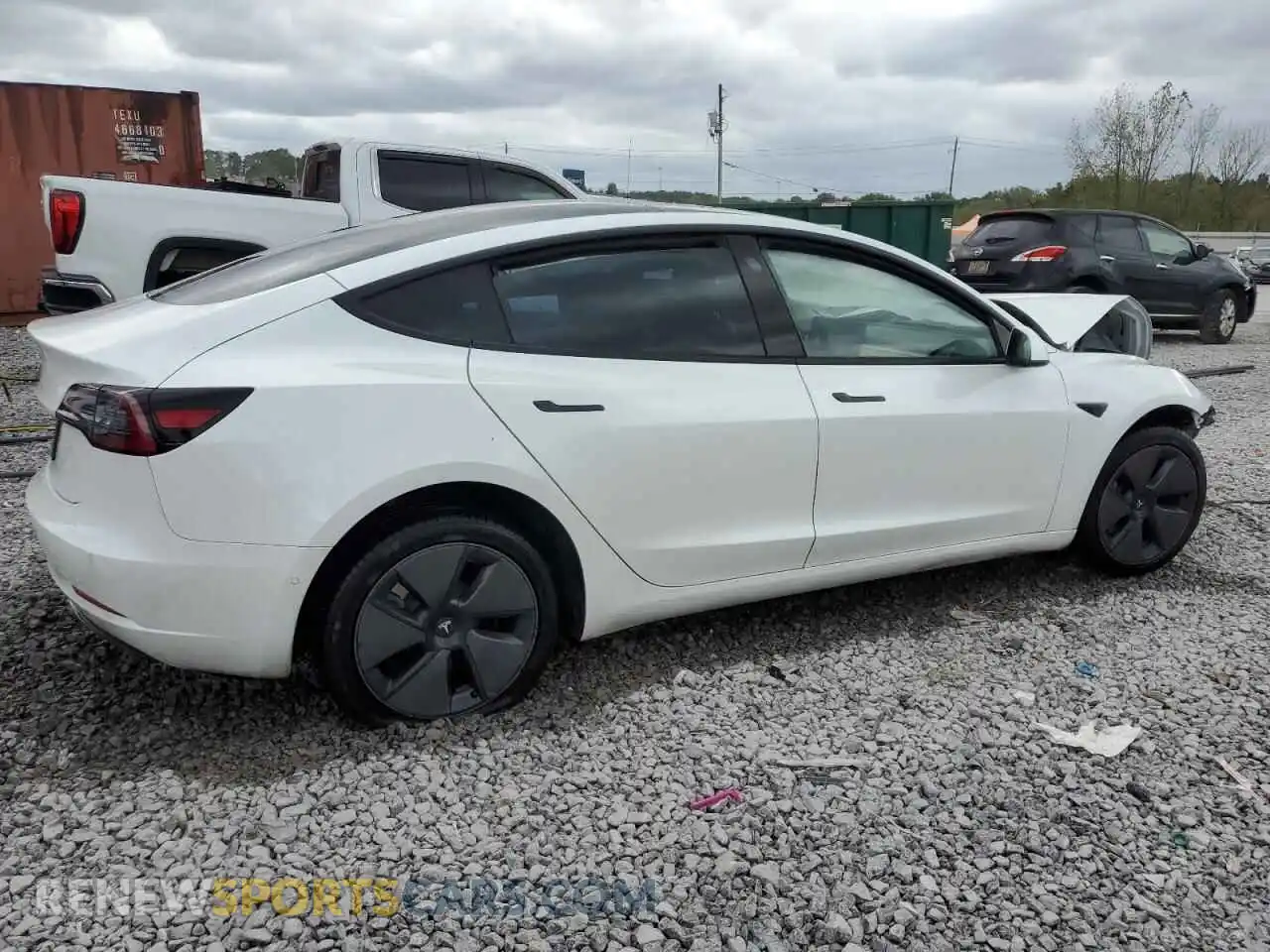 3 Photograph of a damaged car 5YJ3E1EA3MF929810 TESLA MODEL 3 2021