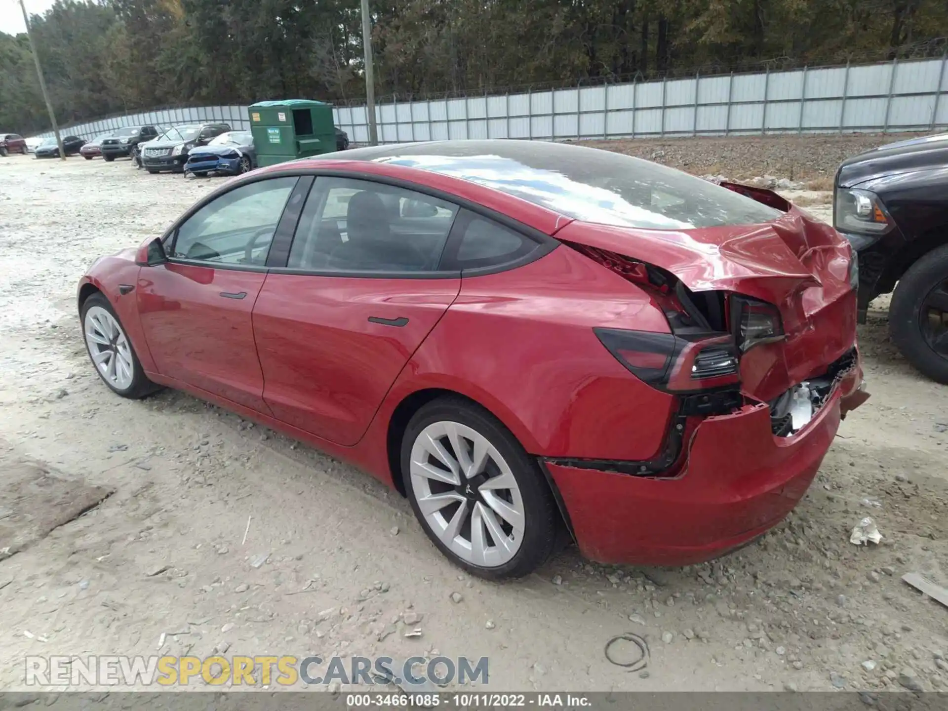 3 Photograph of a damaged car 5YJ3E1EA3MF977713 TESLA MODEL 3 2021