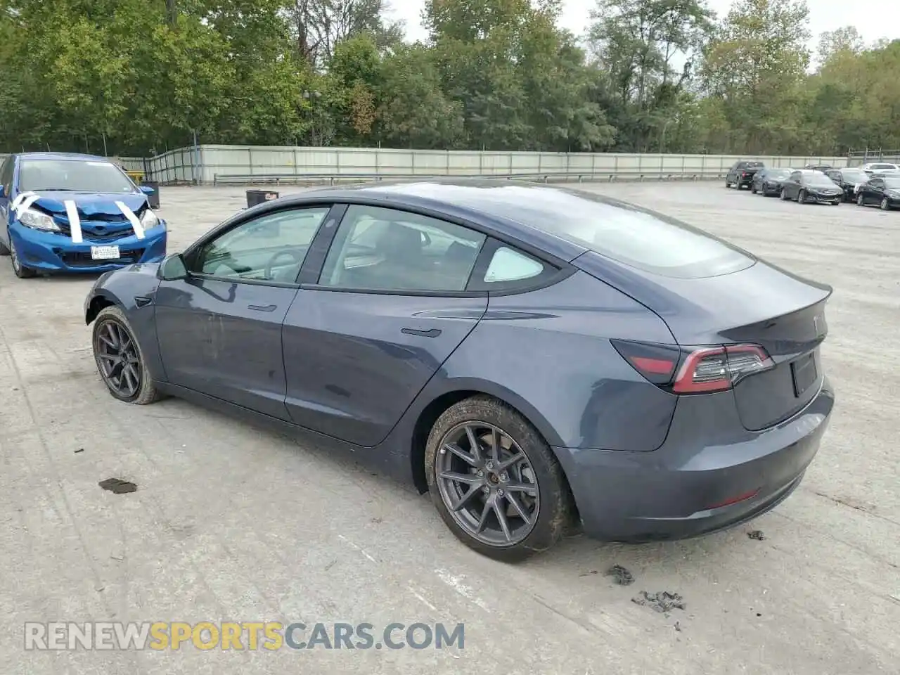 2 Photograph of a damaged car 5YJ3E1EA3MF986122 TESLA MODEL 3 2021