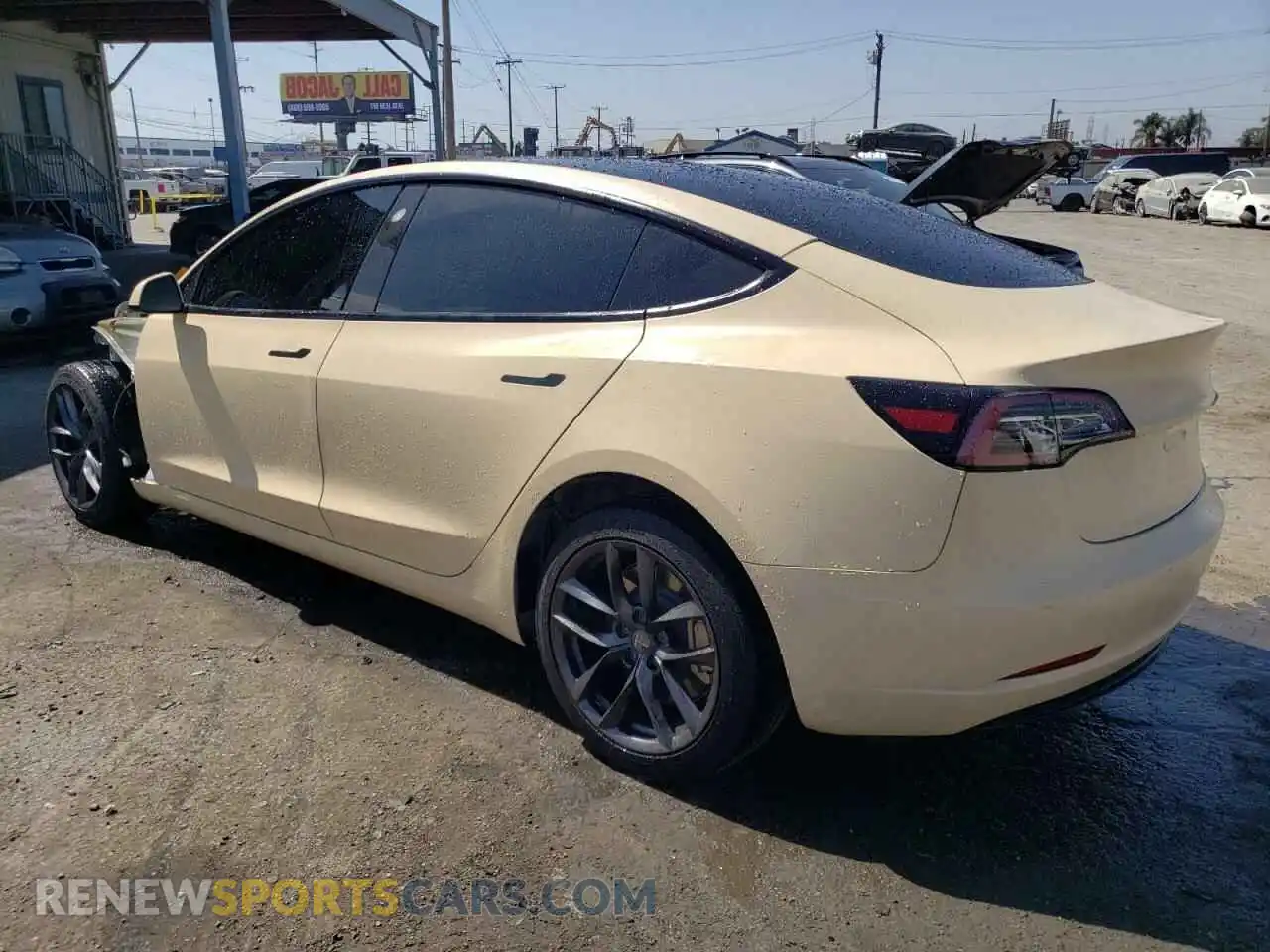 2 Photograph of a damaged car 5YJ3E1EA3MF987562 TESLA MODEL 3 2021