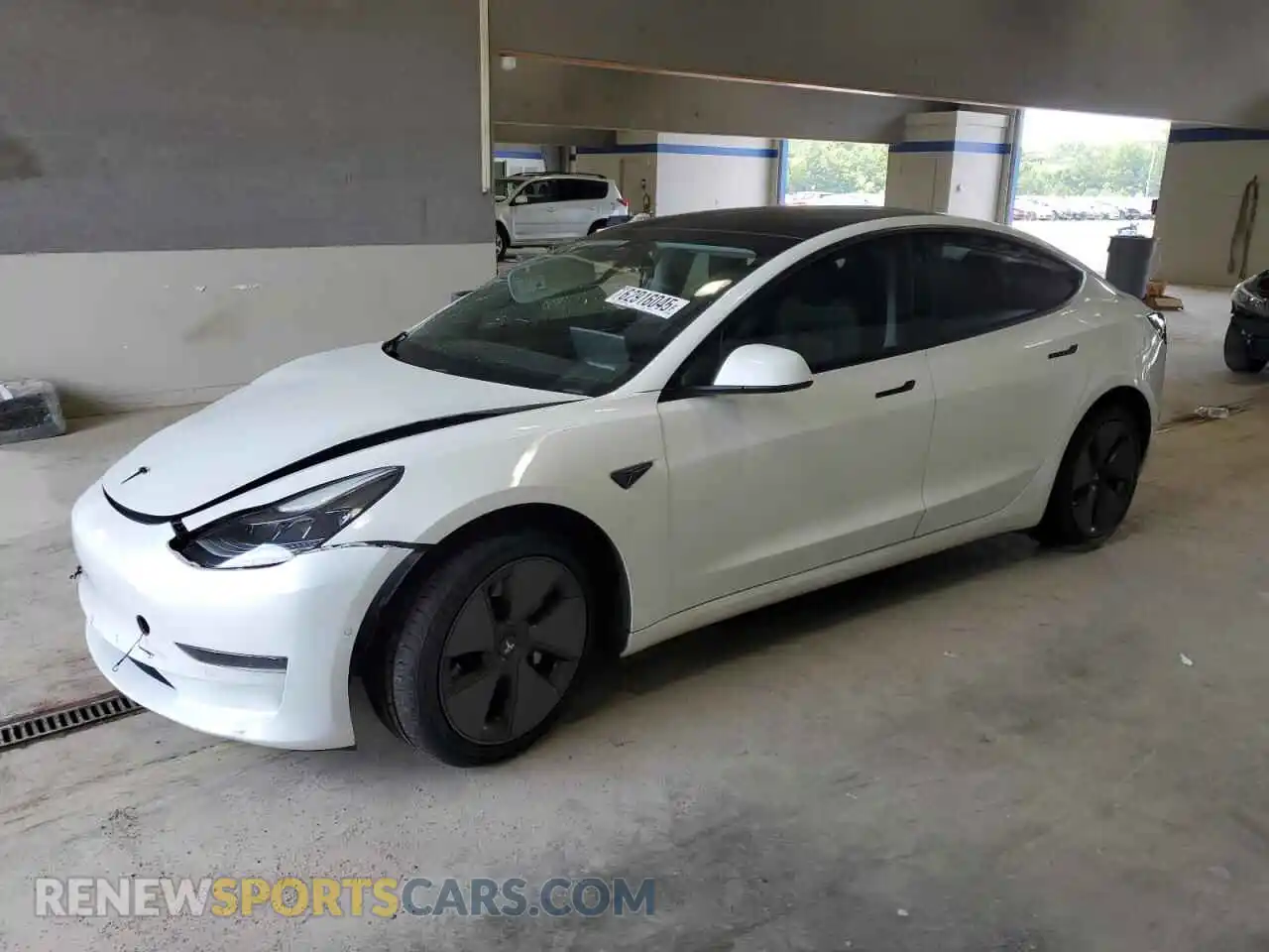 1 Photograph of a damaged car 5YJ3E1EA3MF991689 TESLA MODEL 3 2021