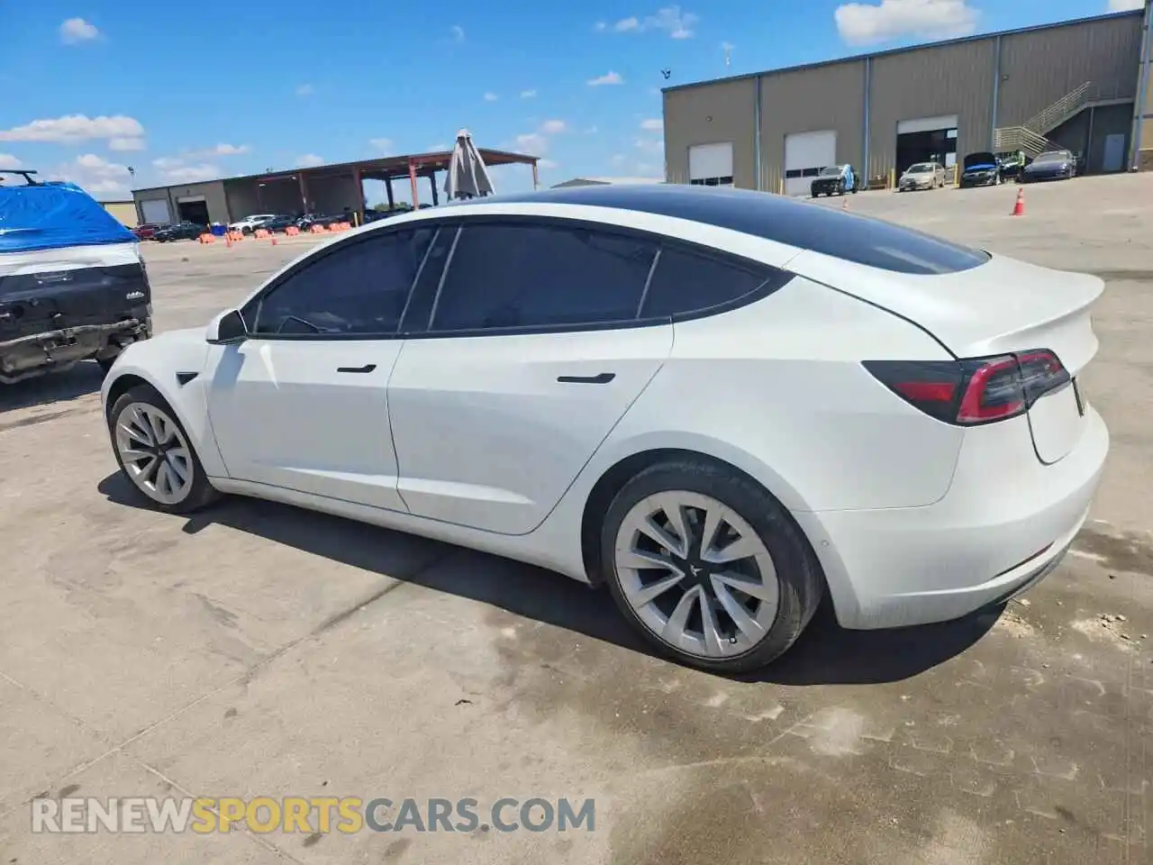 2 Photograph of a damaged car 5YJ3E1EA3MF994415 TESLA MODEL 3 2021
