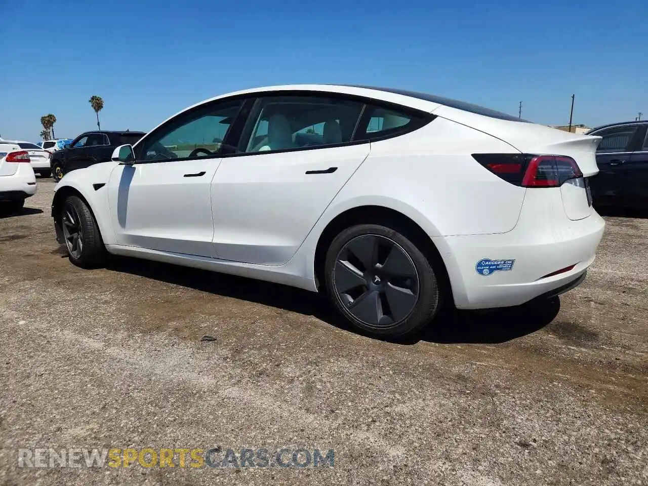 2 Photograph of a damaged car 5YJ3E1EA3MF995127 TESLA MODEL 3 2021