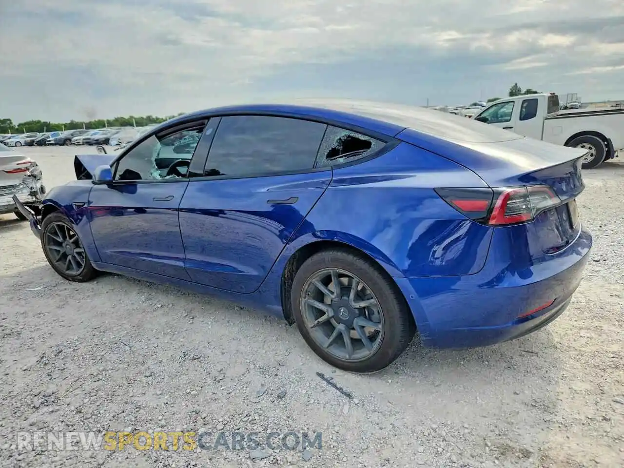 2 Фотография поврежденного автомобиля 5YJ3E1EA4MF014593 TESLA MODEL 3 2021