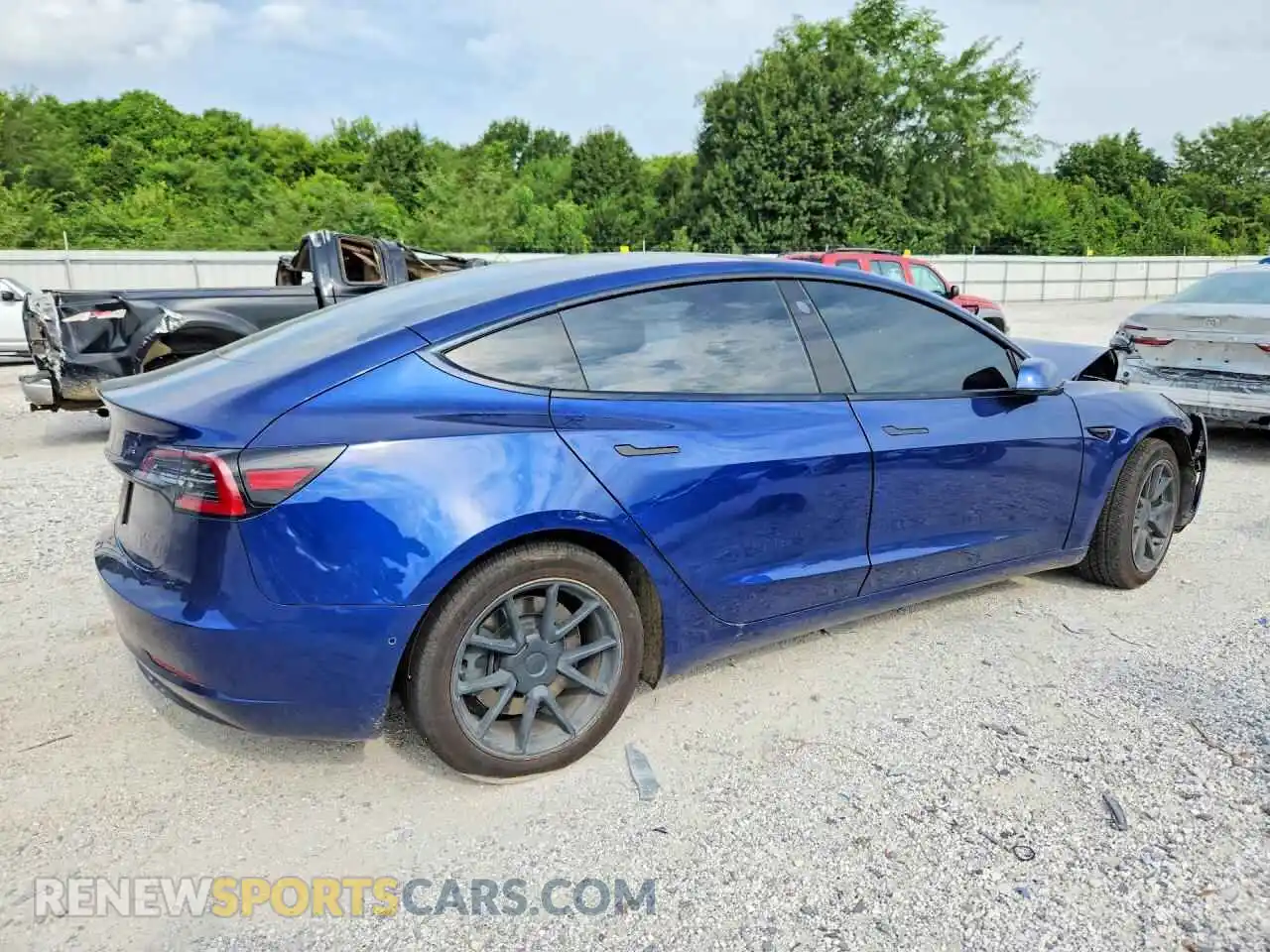 3 Фотография поврежденного автомобиля 5YJ3E1EA4MF014593 TESLA MODEL 3 2021