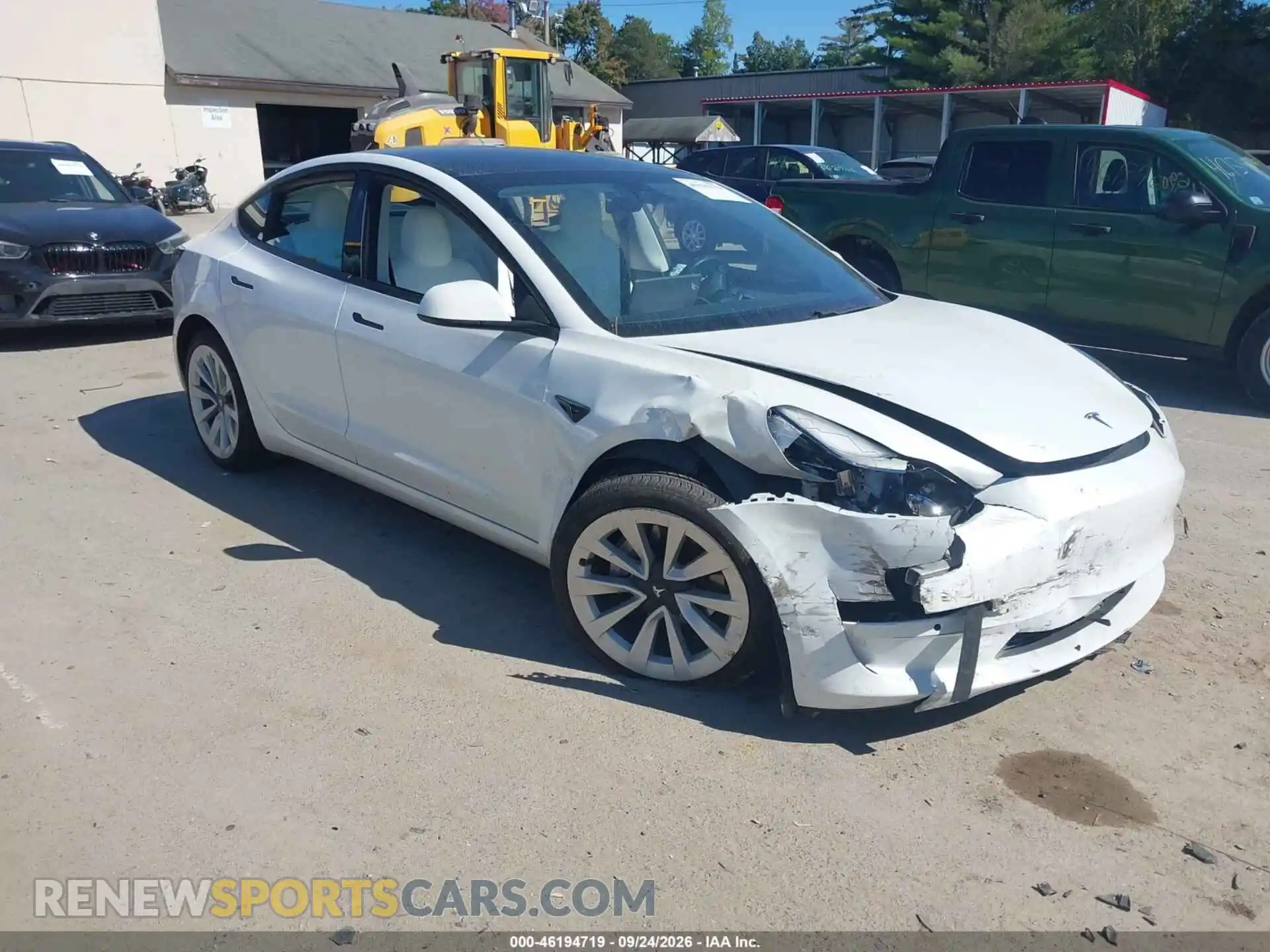 1 Photograph of a damaged car 5YJ3E1EA4MF019261 TESLA MODEL 3 2021