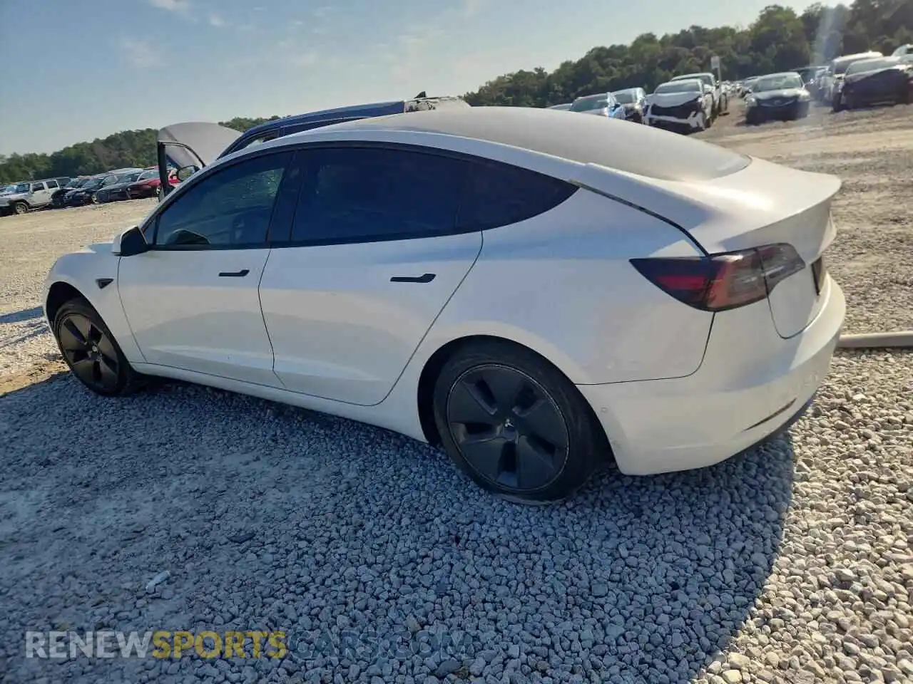 2 Photograph of a damaged car 5YJ3E1EA4MF043043 TESLA MODEL 3 2021